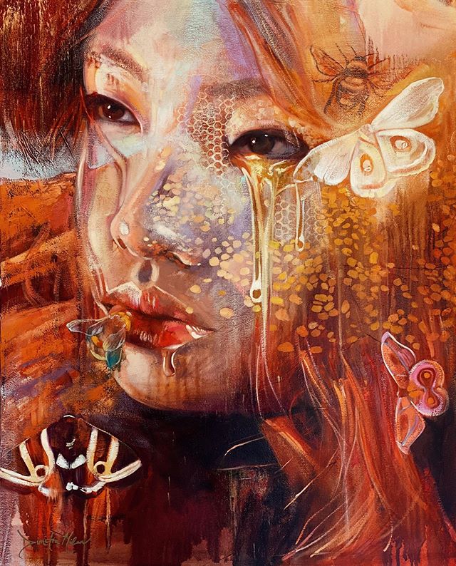 @dimitramilan ‘s newest oil painting✨❤️🔥 What do you think?
