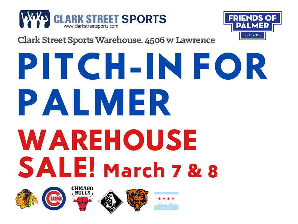 PITCH-IN FOR PALMER - WAREHOUSE SALE!
