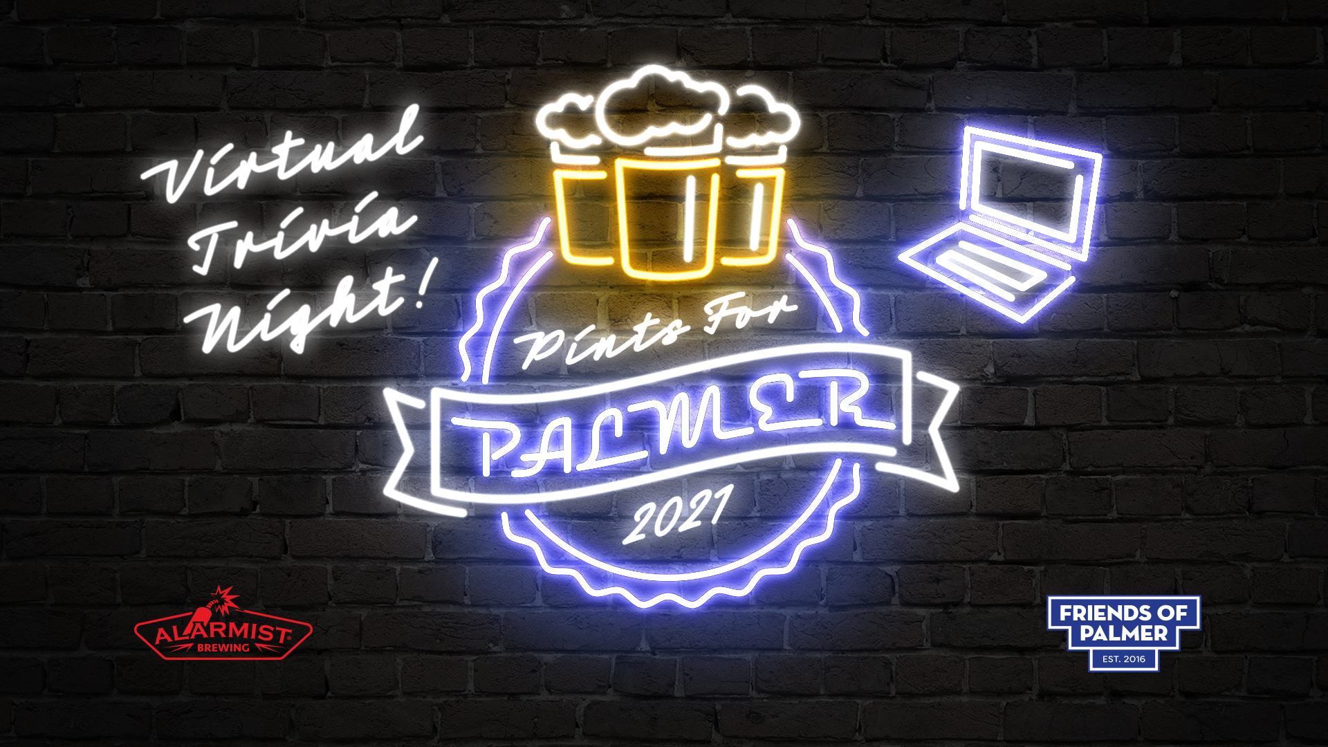 Pints for Palmer 2021 - Virtual Trivia Night & Craft Beer Fundraiser