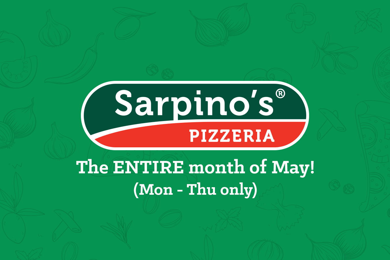 Sarpino's Restaurant Giveback Month