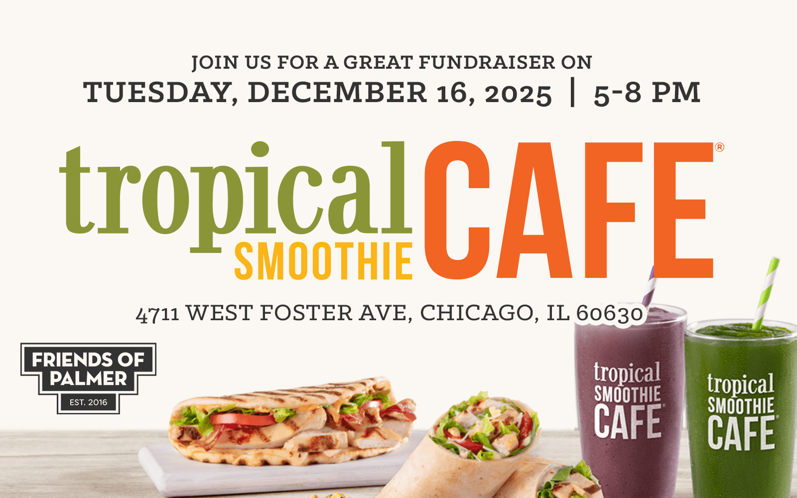 Fundraiser with Tropical Smoothie Cafe®