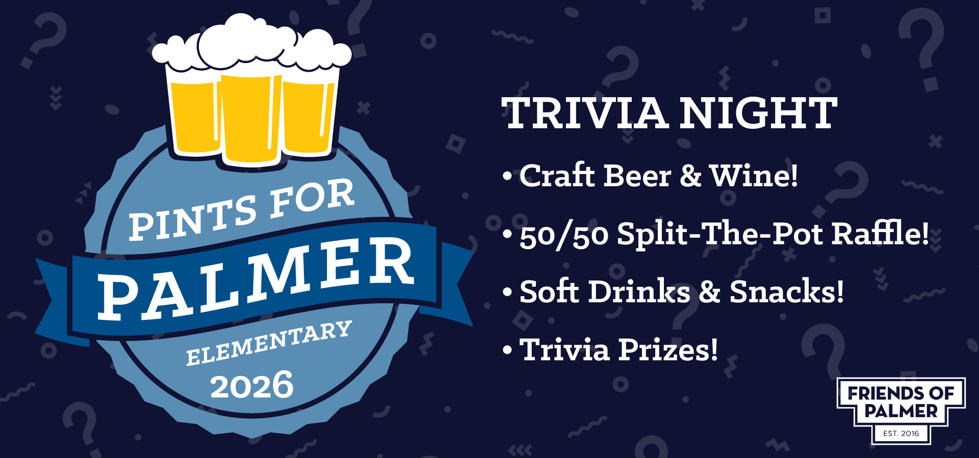 Pints for Palmer 2026 - Trivia Night