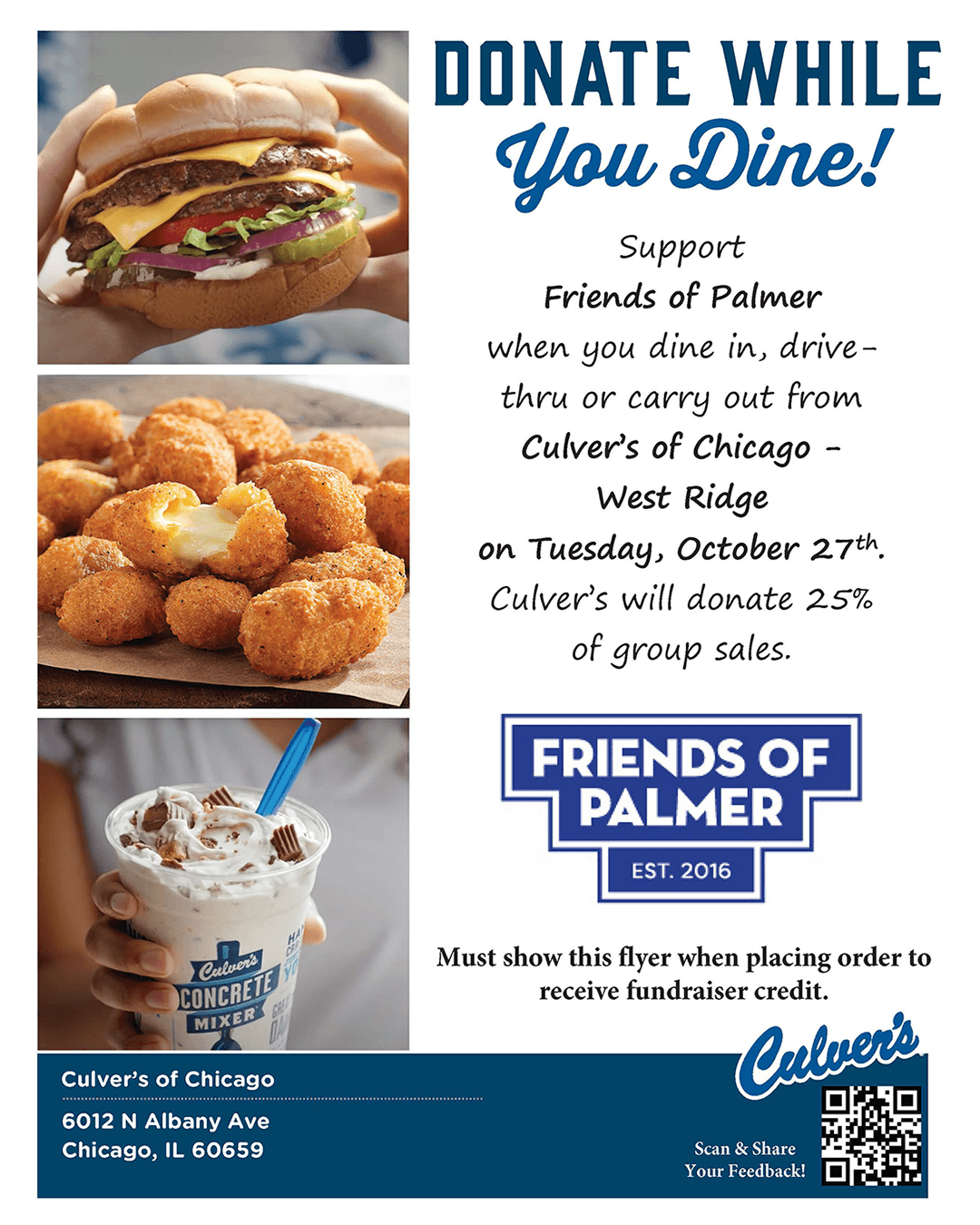 Culver's Fundraiser
