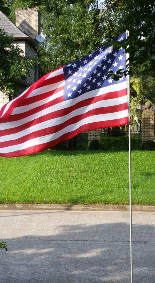 "Happy Flag Day! Thank you Boy Scouts for the flag in front of the house! One can never have too many flags!" LM (6/14/17)