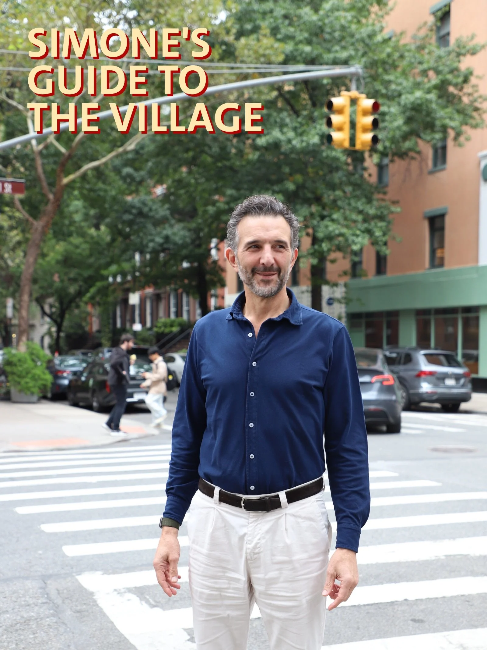Every SIM&Ograve; location has its own story.

Our University Place location is particularly personal. It&rsquo;s in the Village, the first neighborhood Simone called home when he arrived in New York City.

So who better to show you around?

Swipe fo