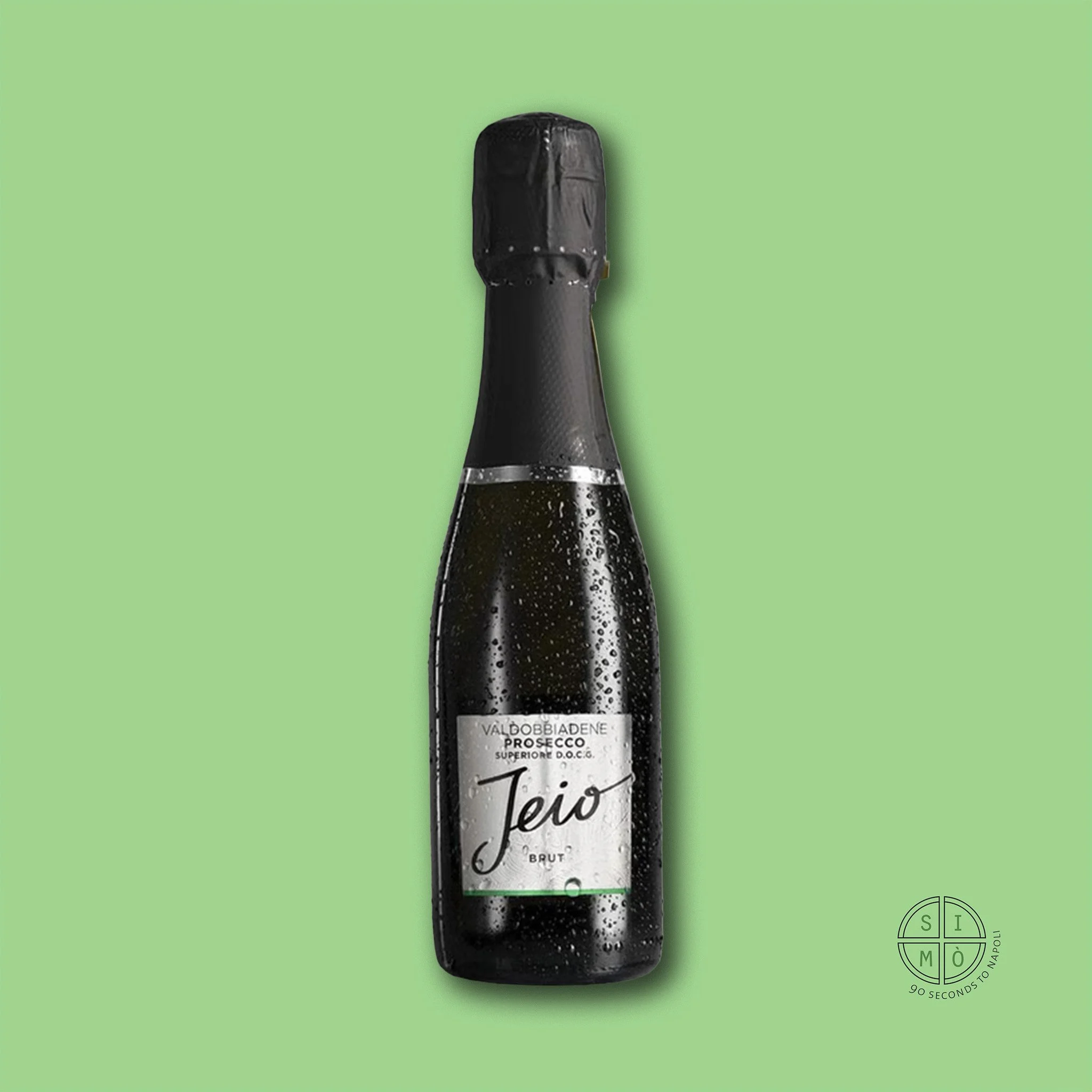 Jeio Brut Prosecco
– Valdobbiadene sparkling wine, 187ml bottle