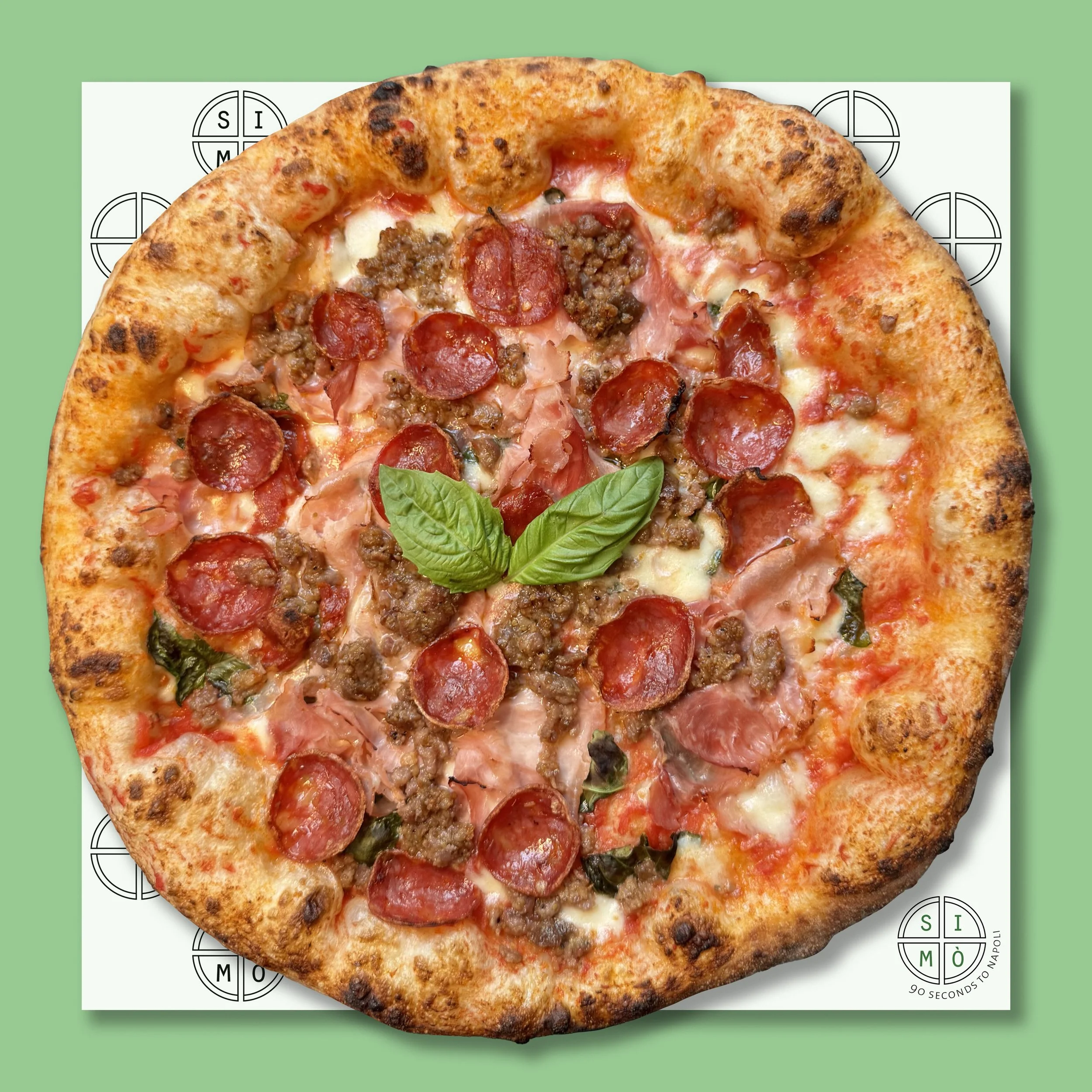 CARNIVORA
$17.20
– san marzano tomato, mozzarella, sweet Italian sausage, prosciutto cotto Rovagnati, salame piccante, basil