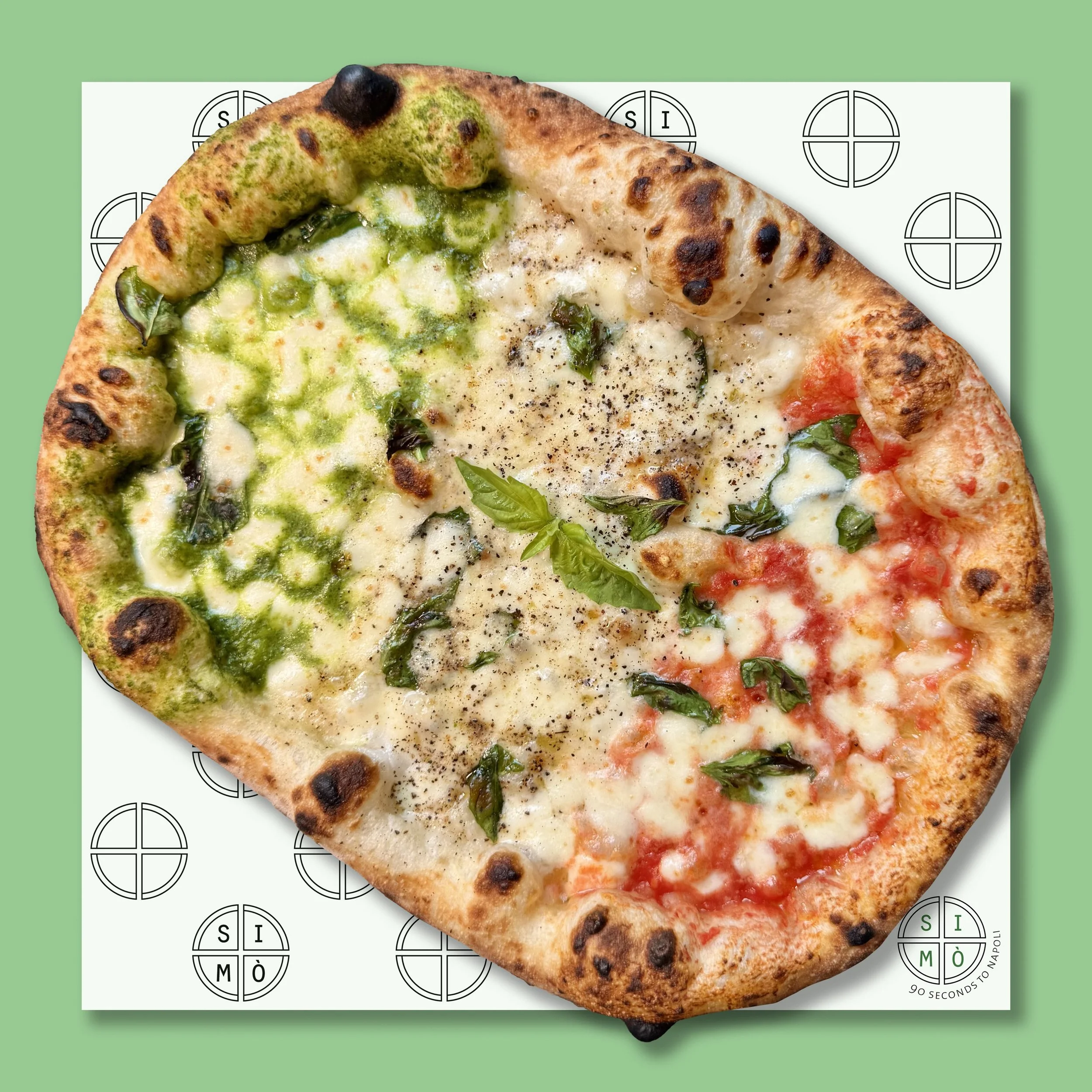 TRE GUSTI
$16.20
– a trio of our favorites: margherita, cacio & pepe, basil pesto