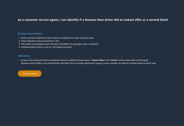 Amazon Now - A Driver Support Case Study — Ken's UX Portfolio