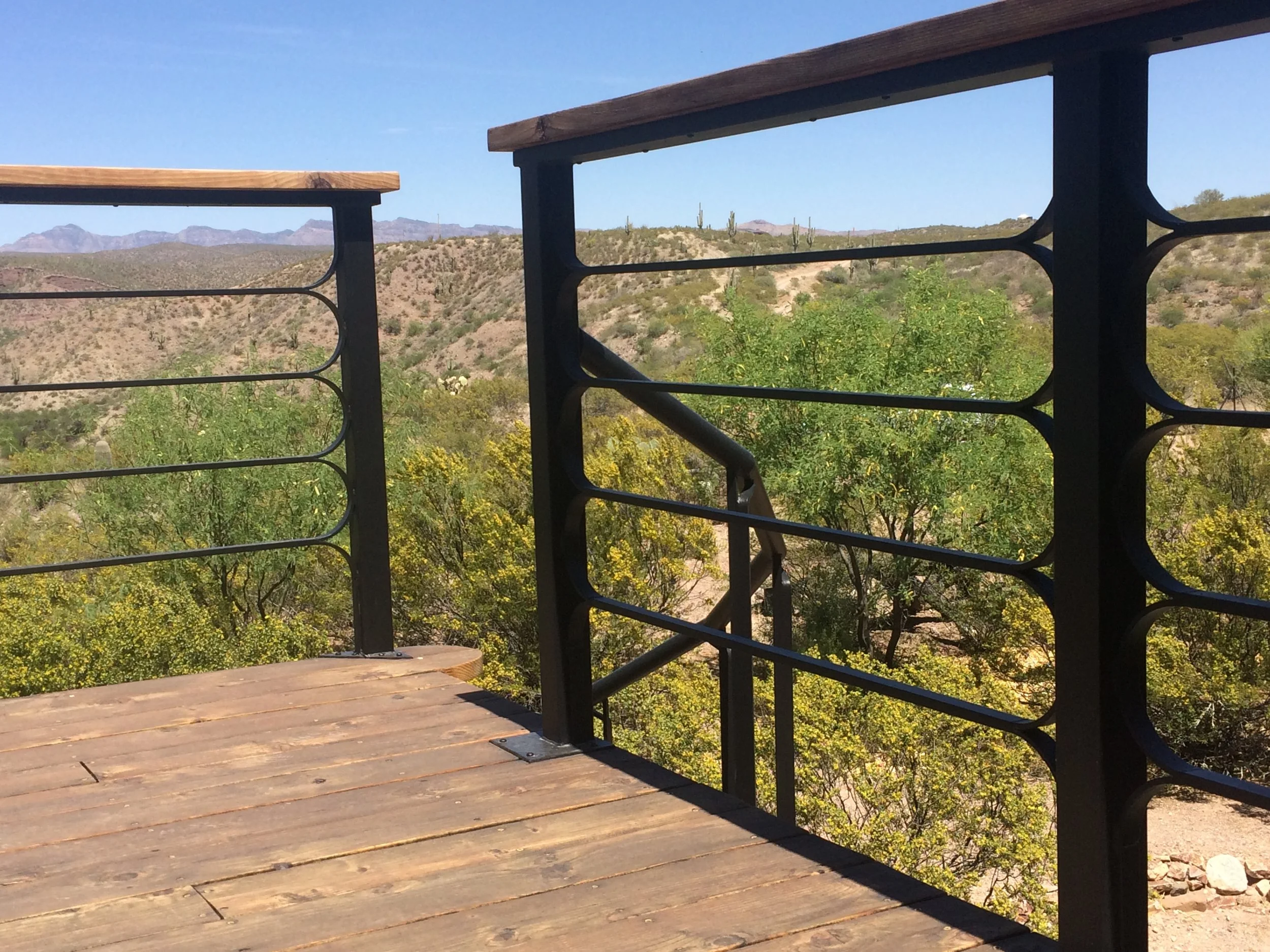 balcony railing, Loveland house