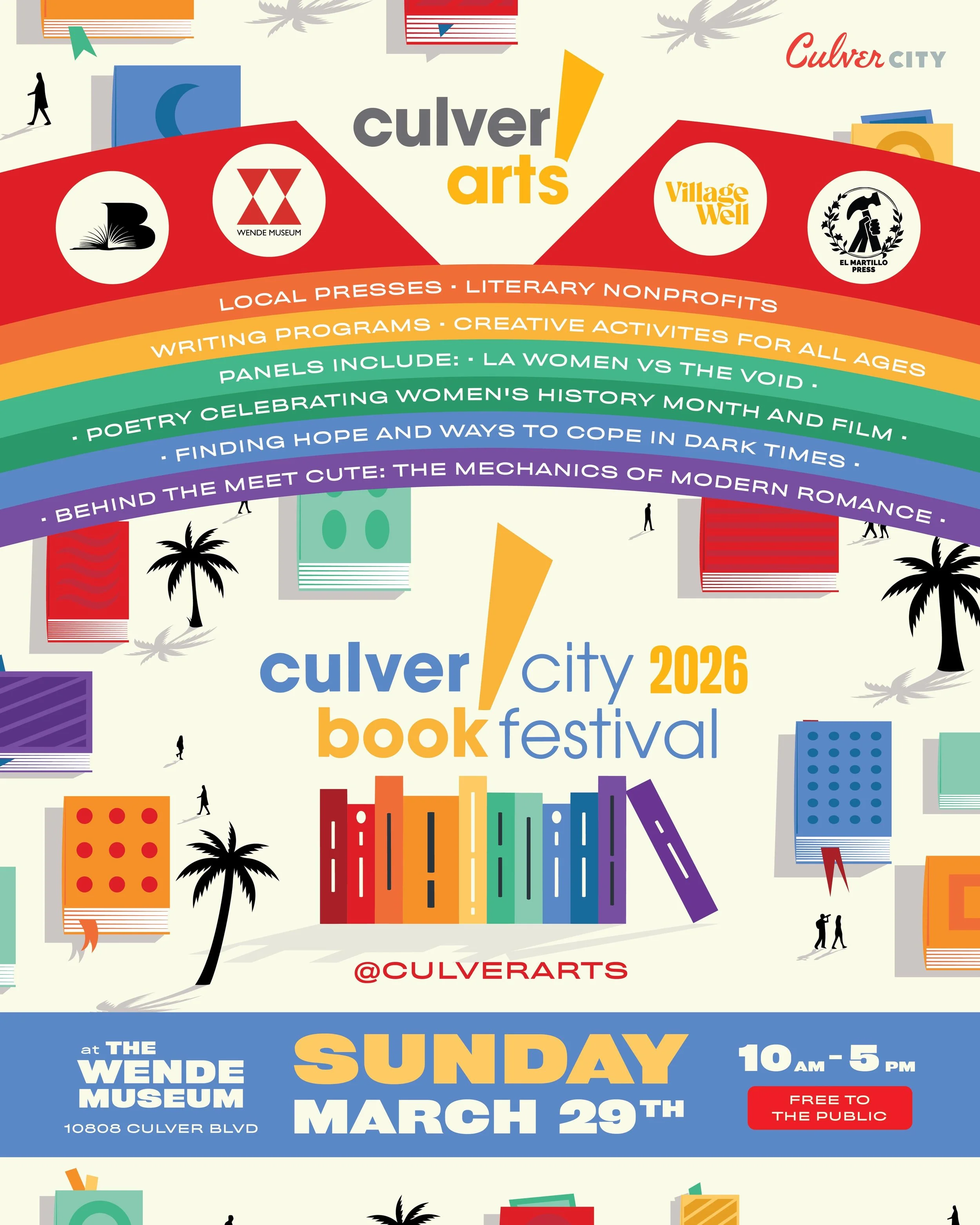 Culver City Book Festival, March 29, 2026