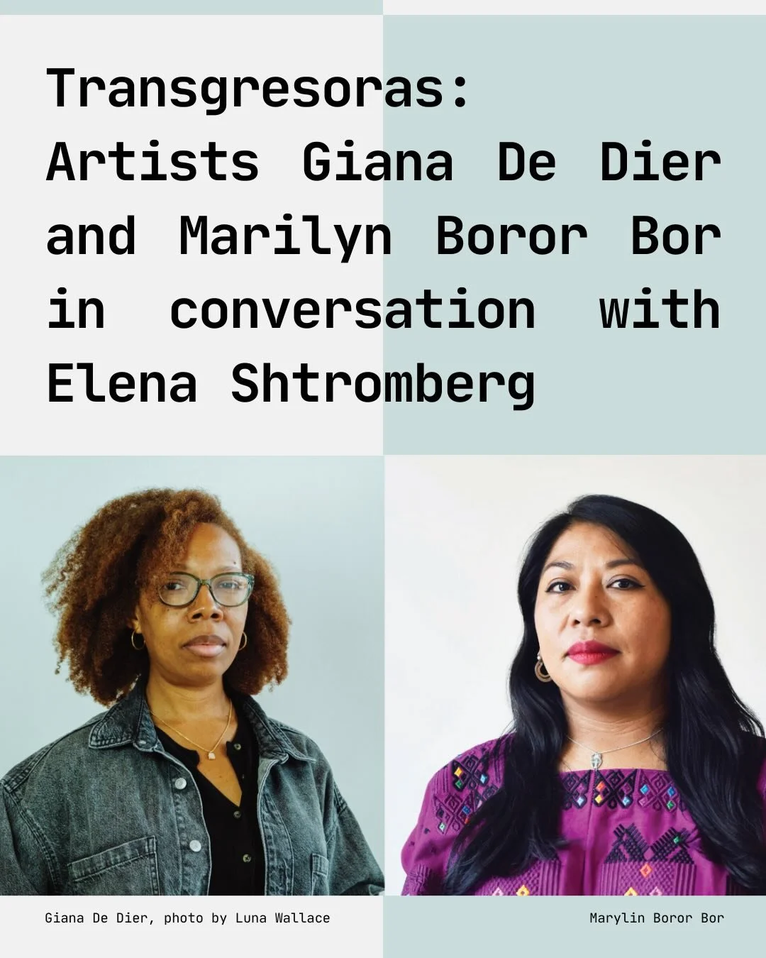 Artist Conversation at Getty Museum with Giana De Die, Marilyn BororBor, and Elena Shtromberg