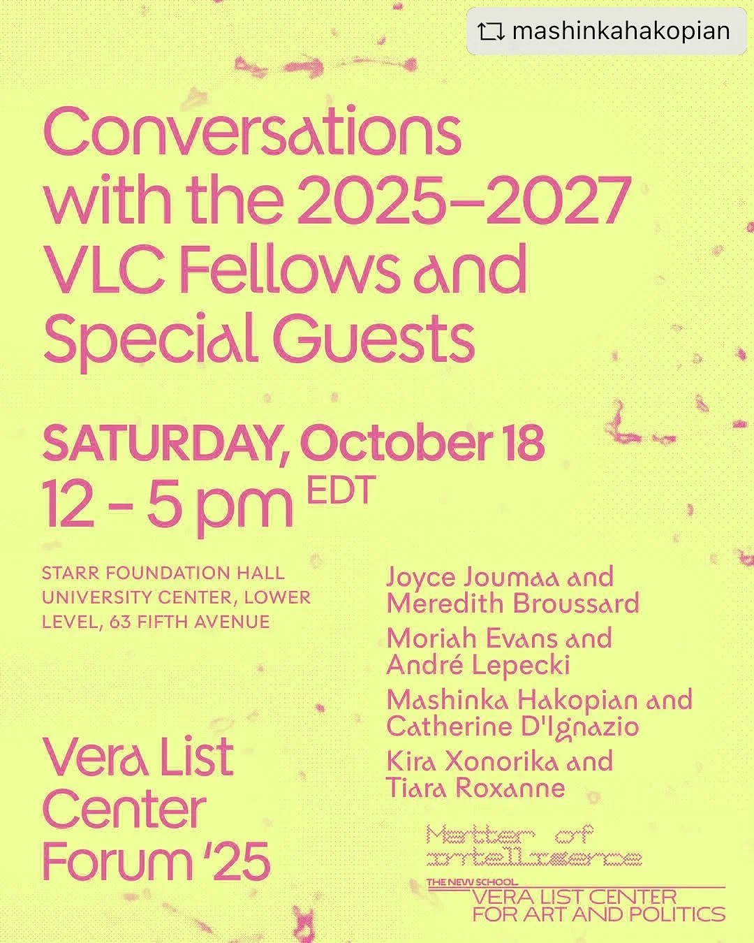 Conversation with Mashinka Firunts Hakopian and Catherine D’Ignazio