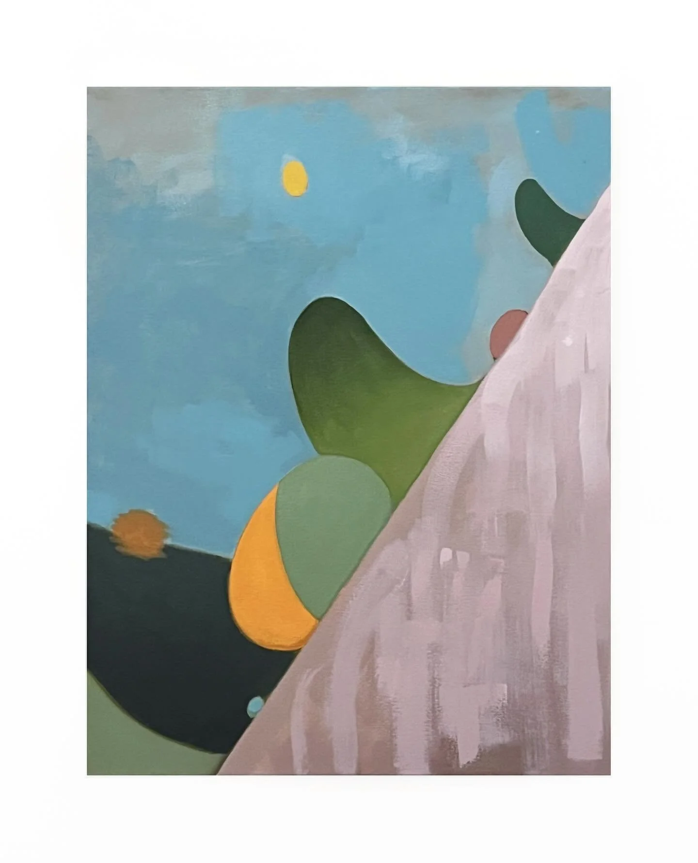 Here&rsquo;s a new one from a train of thought I&rsquo;ve picked back up and started to evolve. Excited for mutations to come.
Current Events
2024
oil on canvas
24&rdquo; x 18&rdquo;