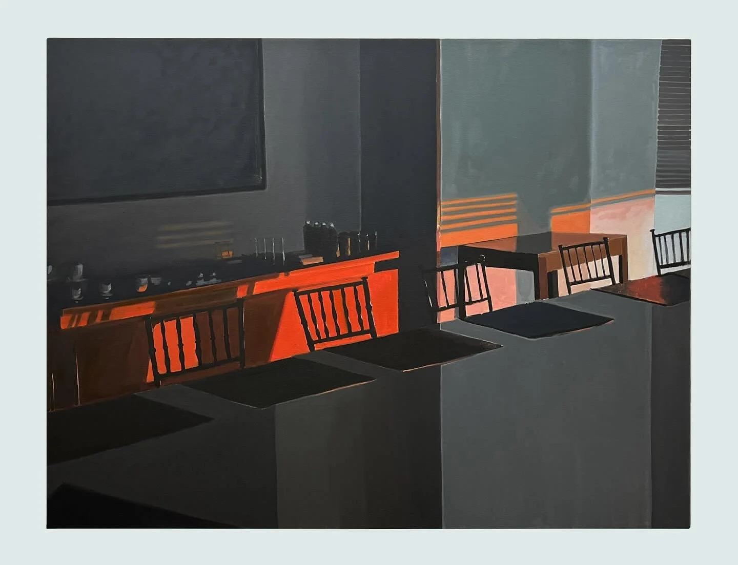 Even before anticipation, 2023
oil on canvas 
36&rdquo; x 48&rdquo;