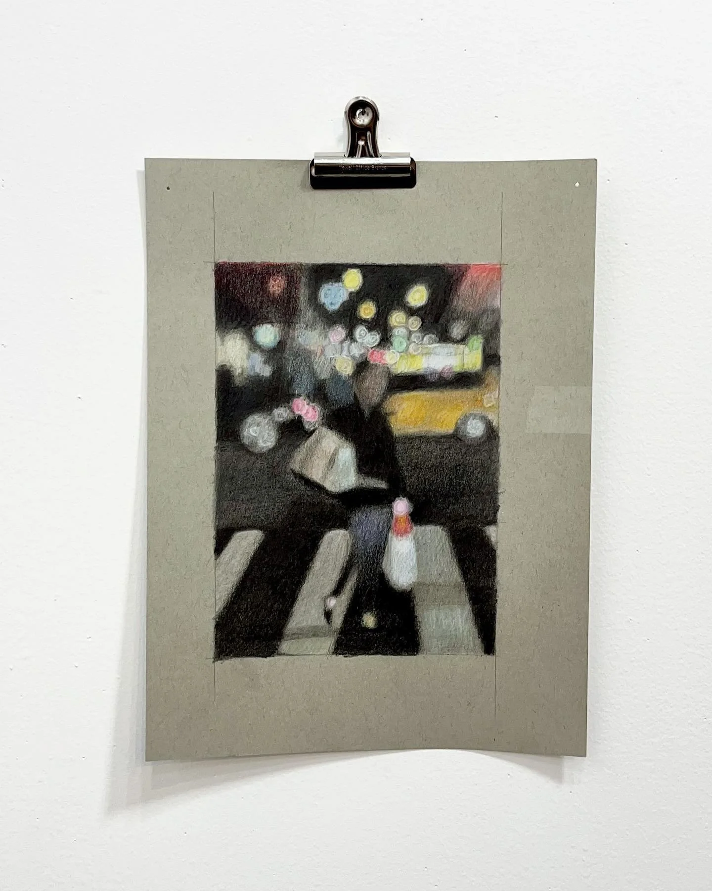 The Illusion of Simpler Times, 2021
colored pencil on paper
8&rdquo; x 5 3/4&rdquo;