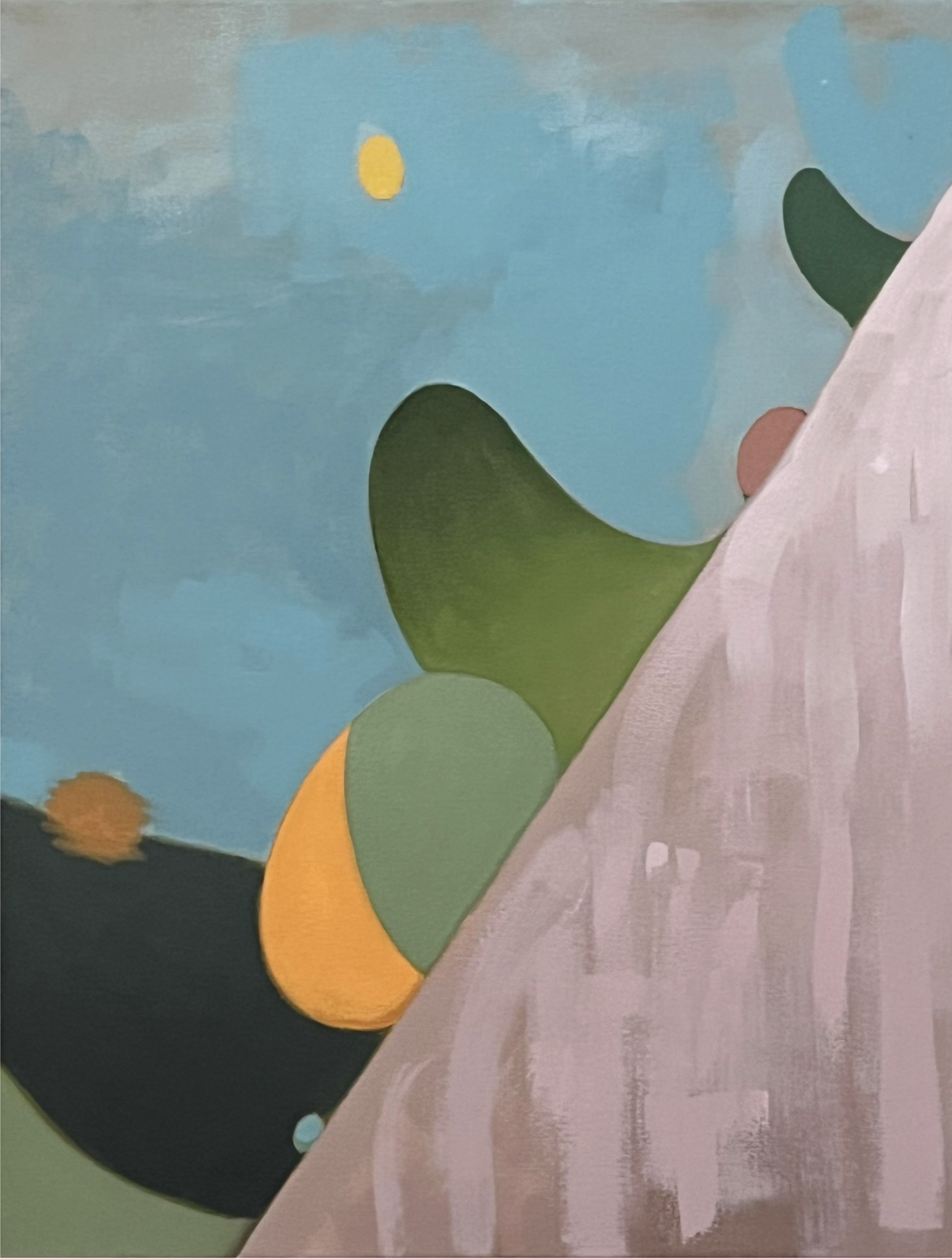 Current Events, 2024, oil on canvas, 24" x 18"