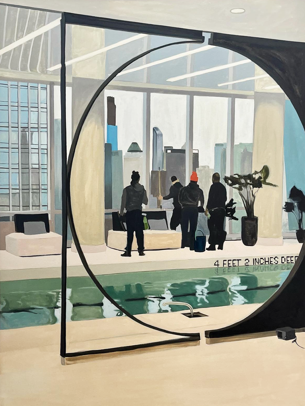 Chez Nous, 2023, oil on canvas, 64" x 48"