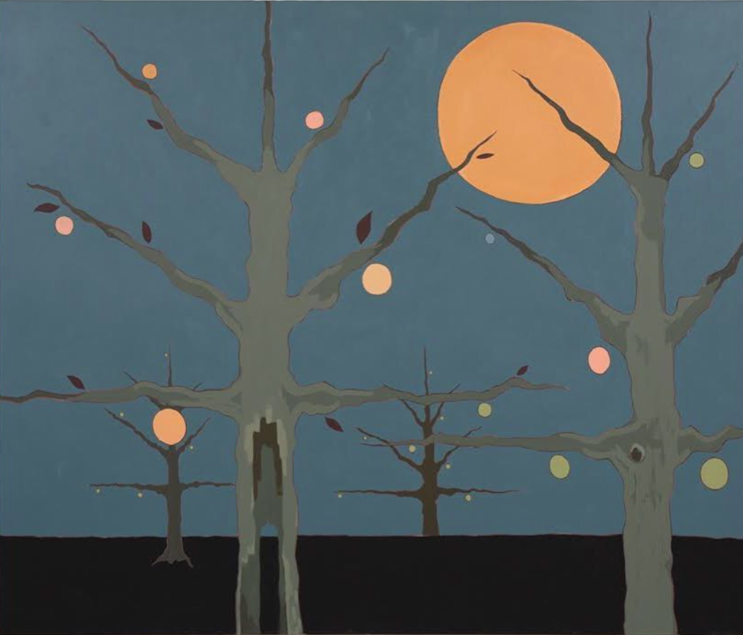 untitled, 2019, acrylic on canvas, 74" x 96"