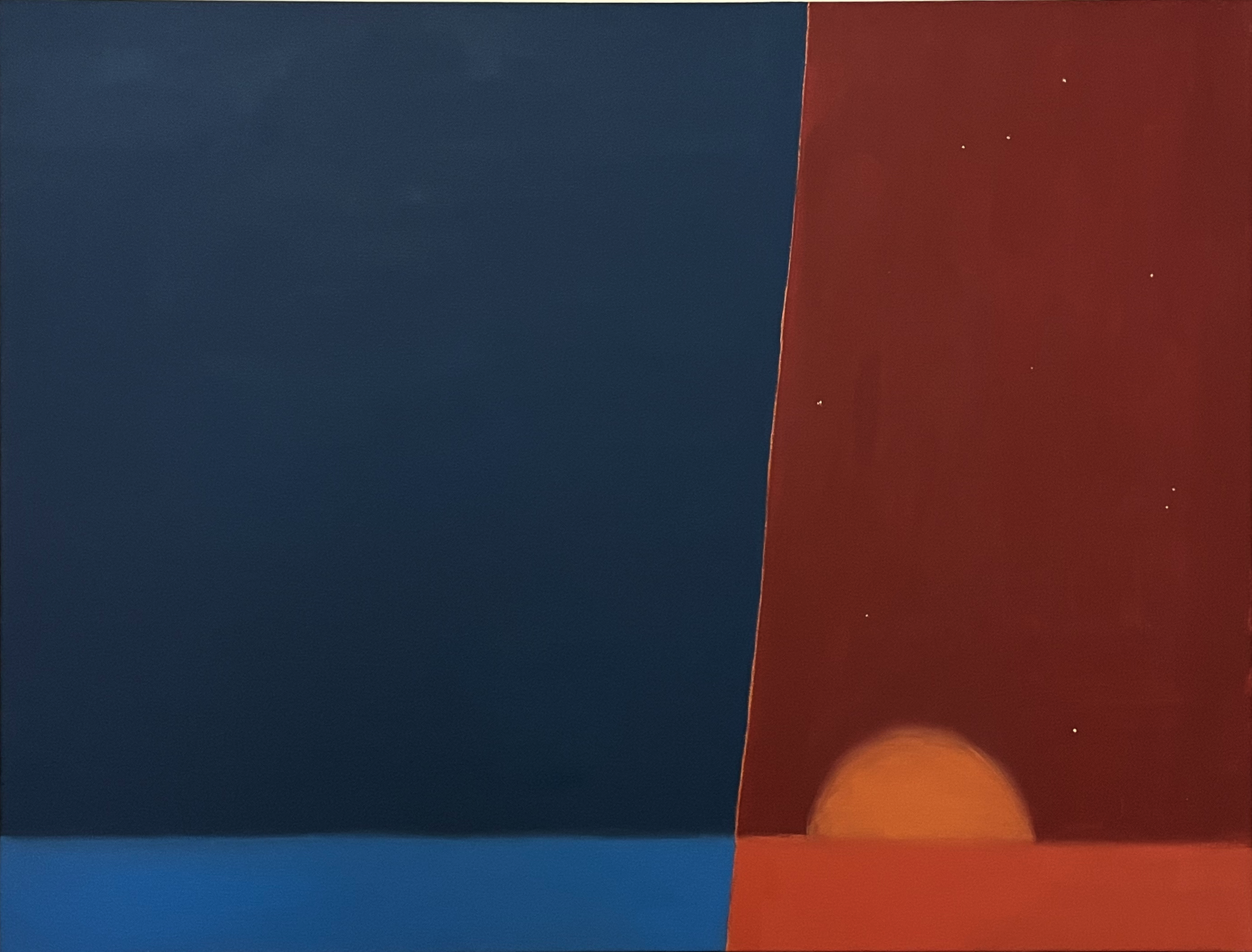 Nothing To Hide, 2026, oil on canvas, 30" x 40"