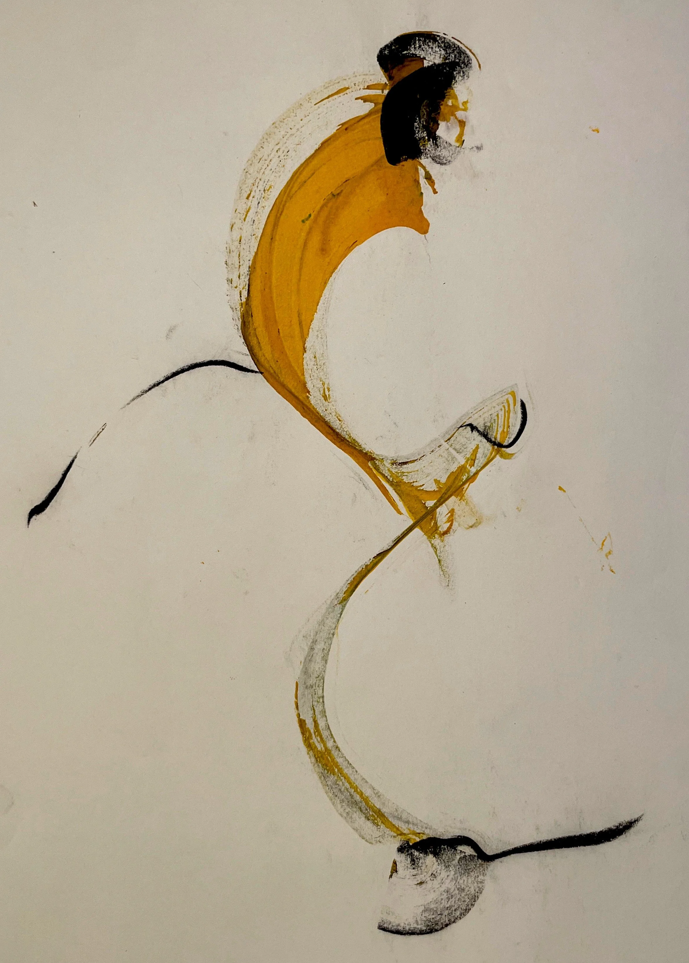   Betwixt (2004)  Watercolor ink on paper  24” x 18”    Private collection    