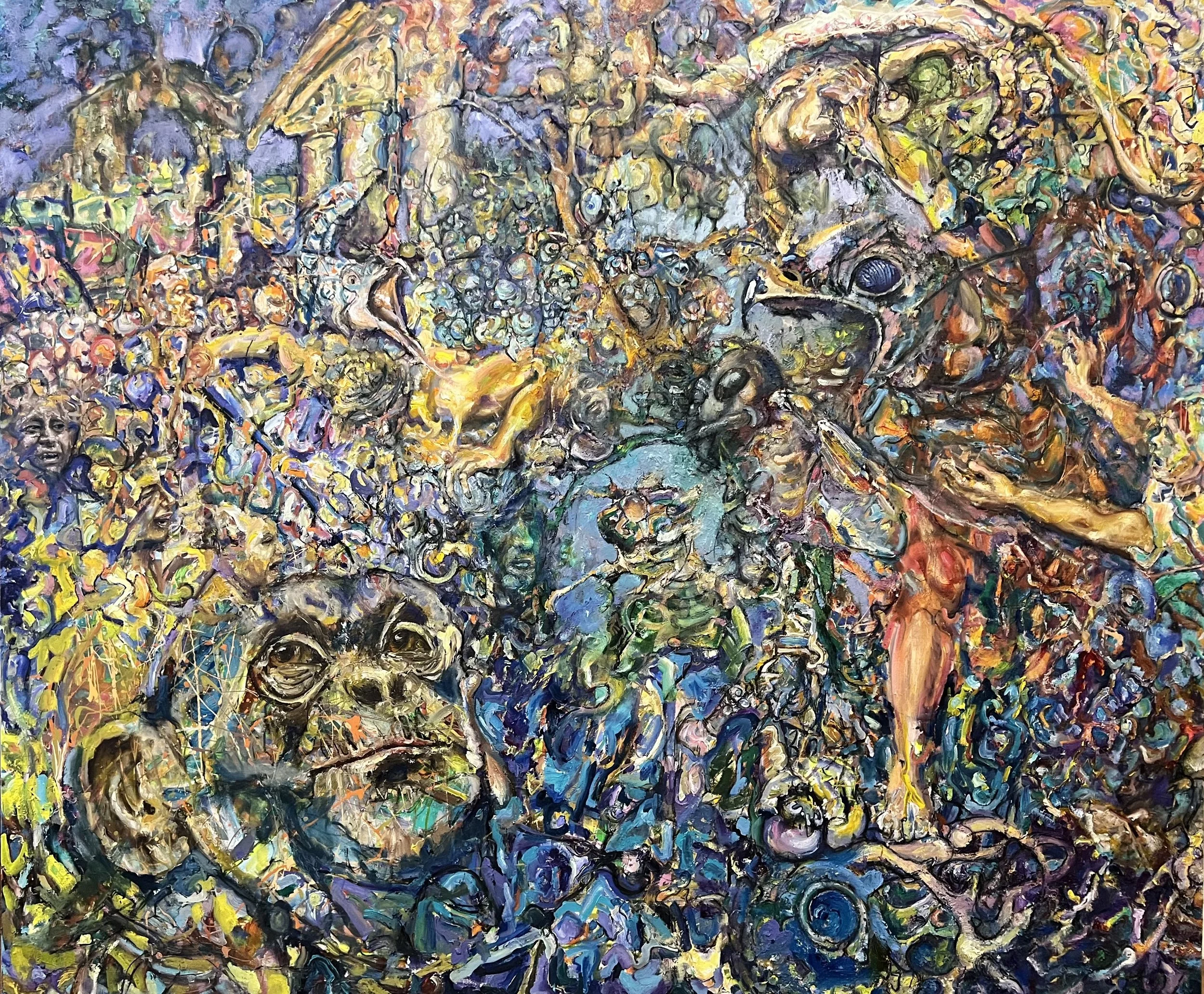   Sleep of Reason (2026)  Oil on canvas 60" x 72"   $8000    