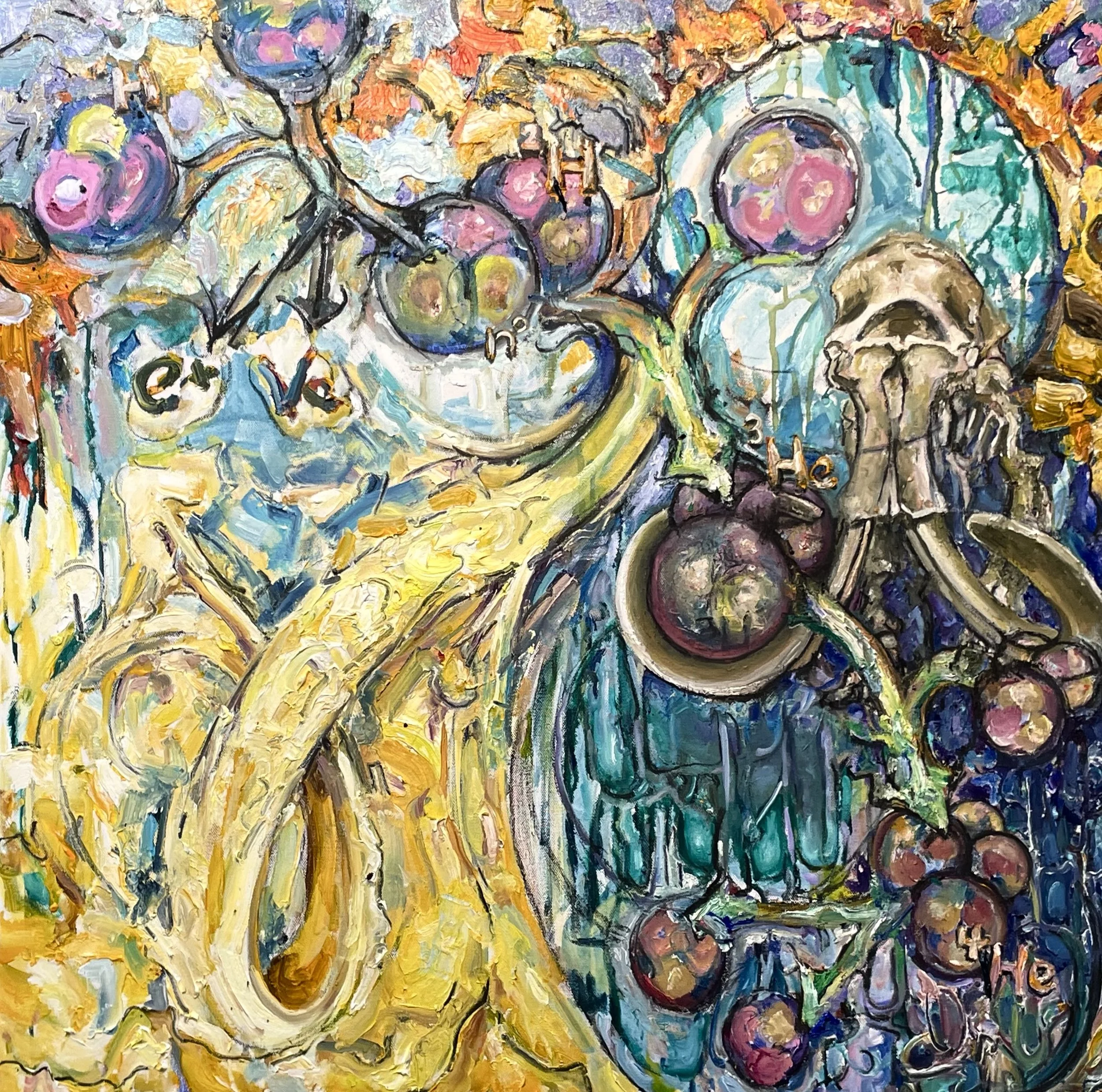   Twinkle, twinkle little star (2026)  Oil on canvas 24" x 24"   $2100    