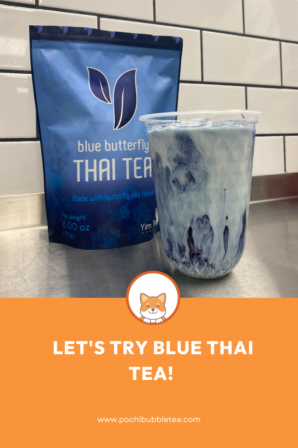 Let's Try Blue Thai Tea!