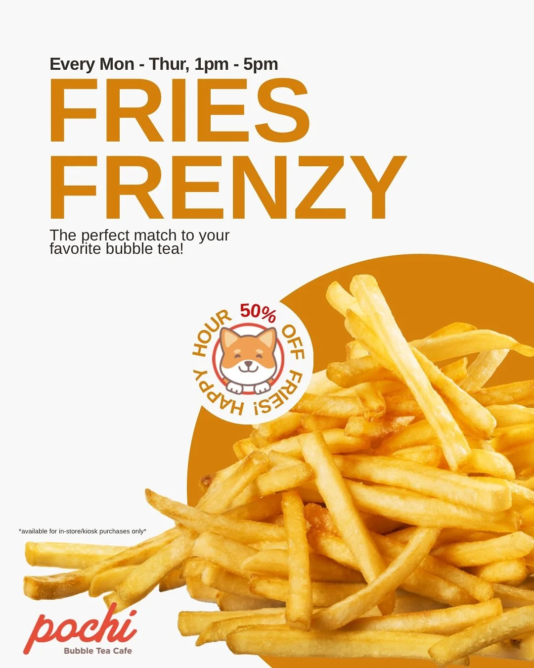 Did you know?!?😱

Our📍Lynnwood location has 50% off Happy Hour on all fries 🍟 every Monday to Thursday from 1pm to 5pm‼️

Perfect for homework after school, a team project, study session, or just a nice little snack after work! 📚📑📈📊

Or just c