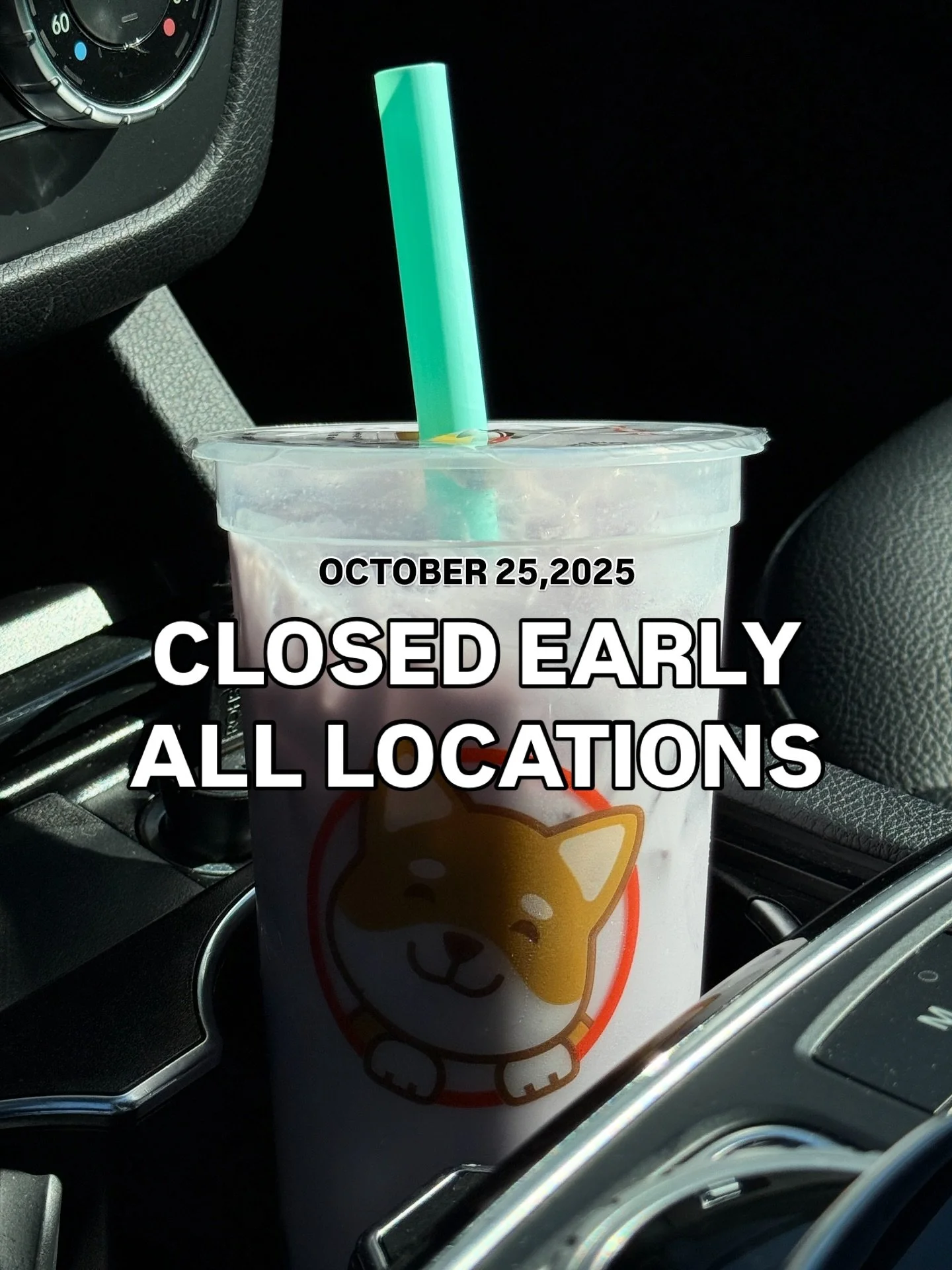 We have closed all our shops at 10pm tonight (10/25) due to strong winds & potential for power outages. 
We want to make sure our team makes it home safely tonight. 🙏🏼 
Thank you for your understanding & looking forward to seeing you all