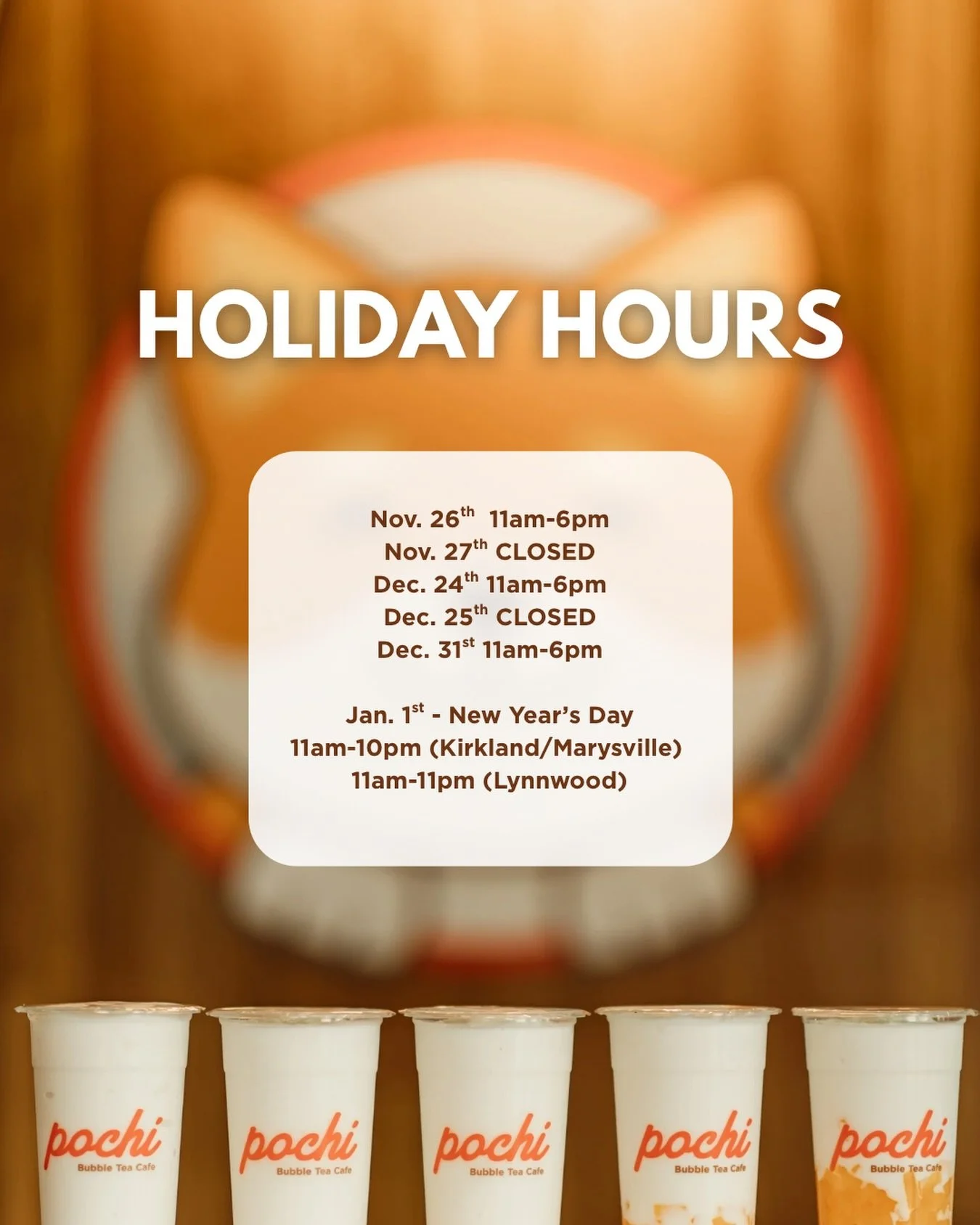 Holiday season is here ✨ 

#holidayhours #storehours #lynnwoodwa #marysvillewa #kirklandwa
