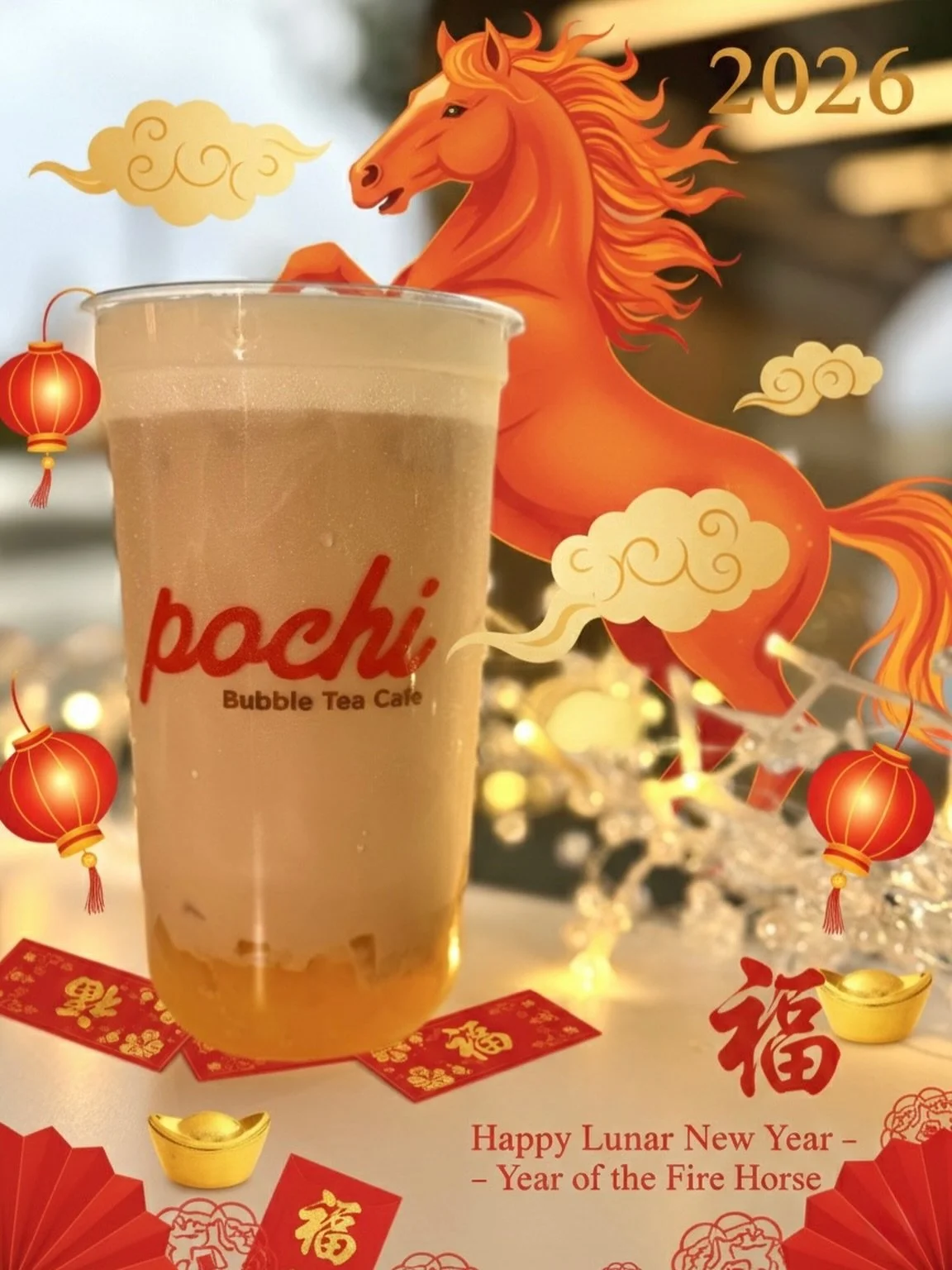 Galloping into 2026 with that Fire Horse energy! 🔥🐎 

We&rsquo;re kicking off the Lunar New Year with a little extra spark in our step and a lot of boba in our hands.

The Year of the Fire Horse is all about passion and bold moves&mdash;so here&rsq