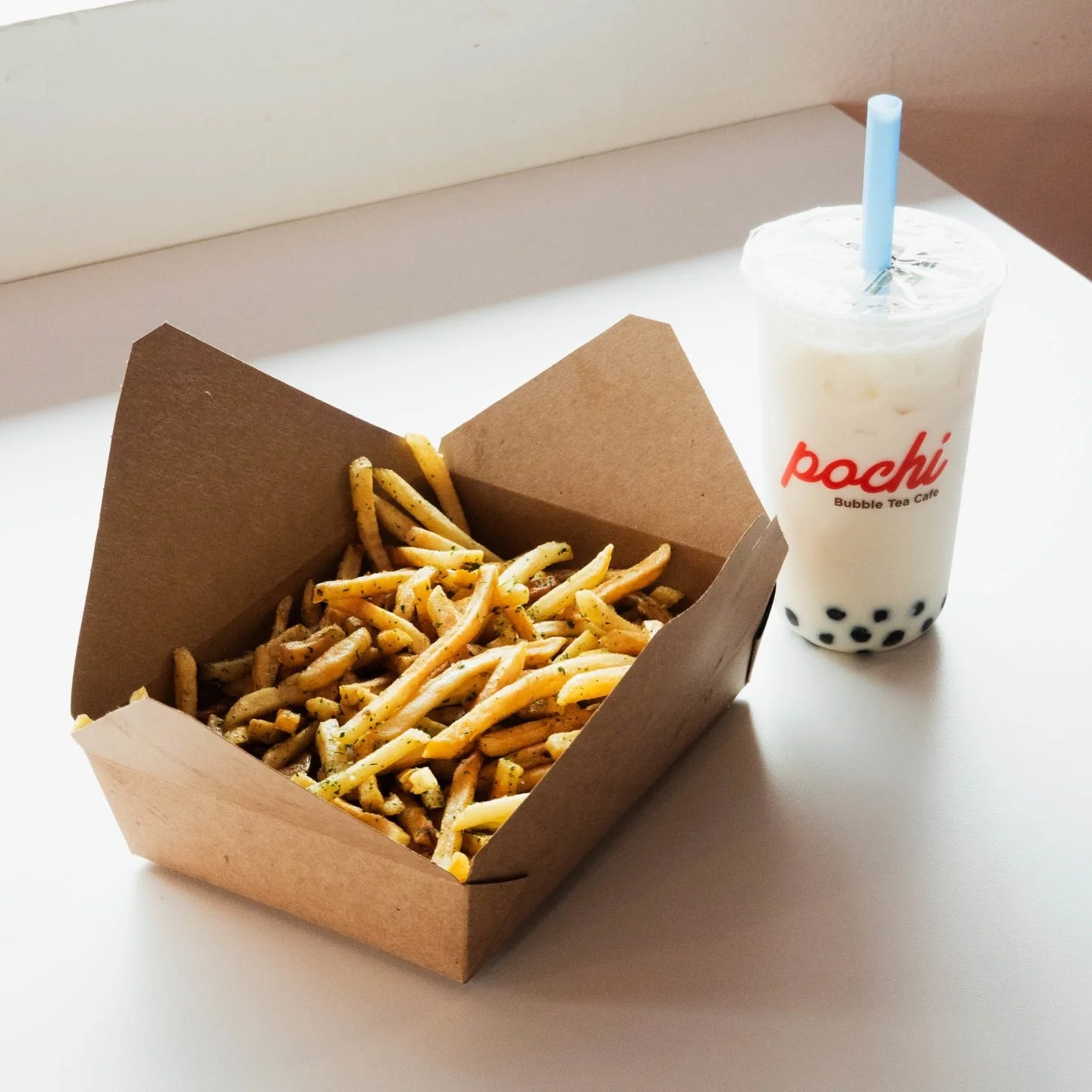 No April Fools joke for us today. We&rsquo;re too busy thinking about snuggling under a cozy blanket with some fries &amp; boba 🧋 

Anyone else? 🤭☔️ 

#bubbleteatime #lynnwoodwa #kirklandwa #marysvillewa