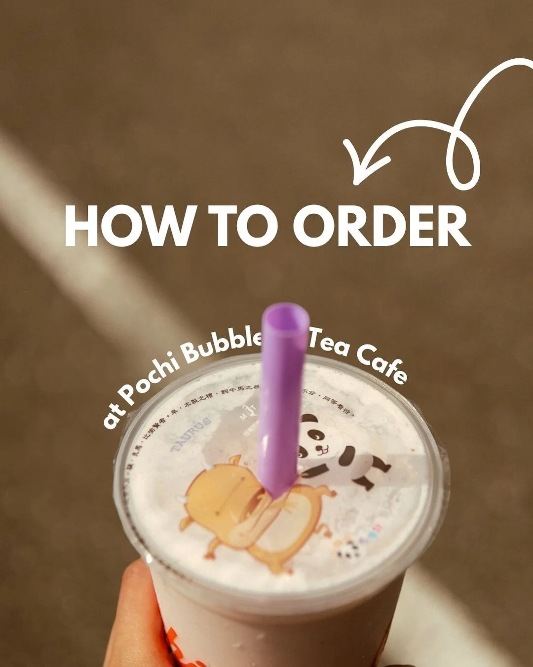 Ordering boba for the first time can be a lot. Here&rsquo;s the whole thing in 4️⃣ steps.

Base, flavor, toppings, then however you want it changed: sweetness, ice, milk, extras. That&rsquo;s it.

And if you&rsquo;d rather just point at something and