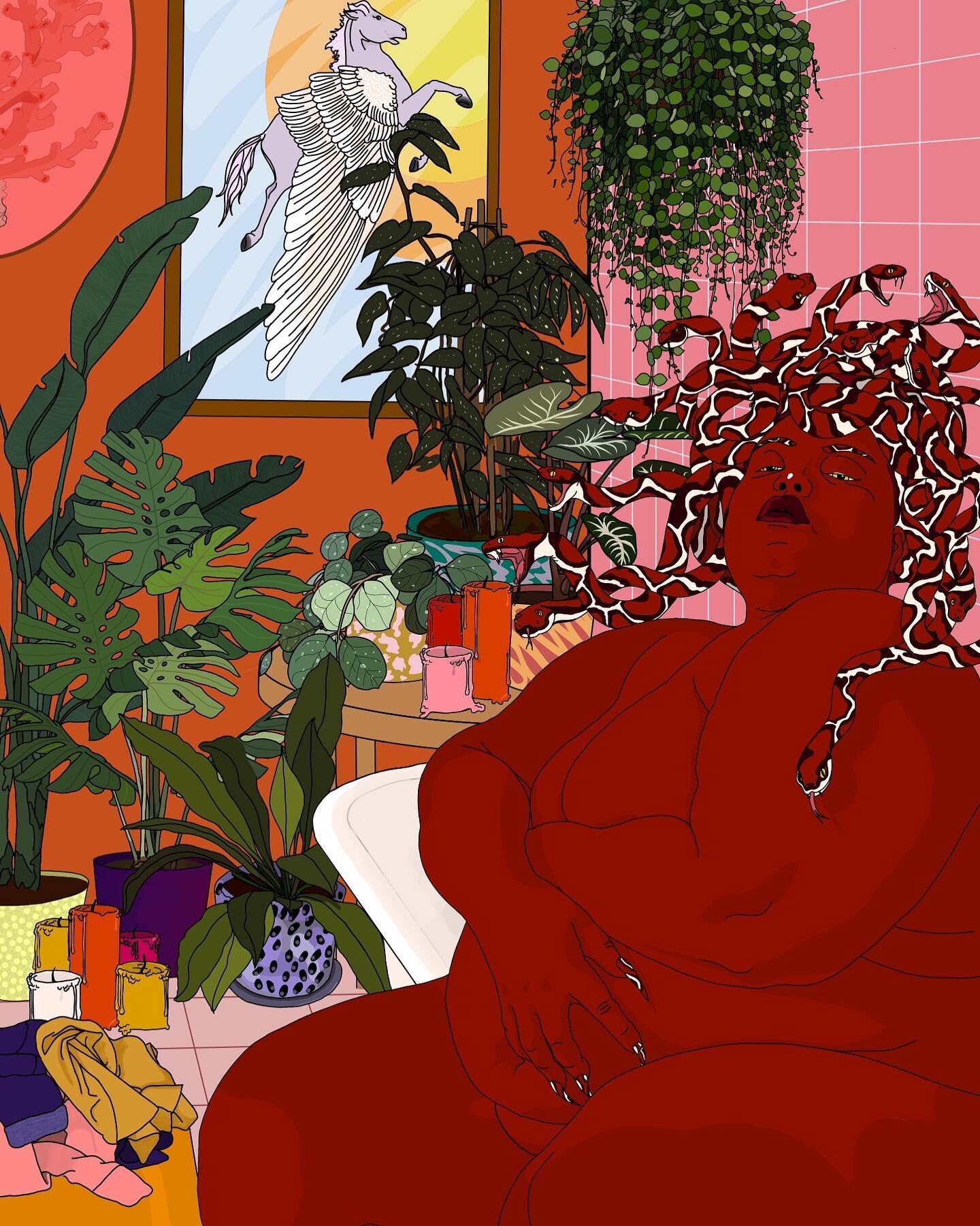 Artwork by the incredible Esther Renehan (@clouds.and.cakes.art), as featured in our April issue, 𝓣𝓻𝓪𝓷𝓼𝓯𝓸𝓻𝓶𝓪𝓽𝓲𝓸𝓷 &amp; 𝓡𝓮𝓫𝓲𝓻𝓽𝓱. We can't get enough of Esther's brilliant work. 

Esther Renehan (she/her/hers) is an artist, illustr
