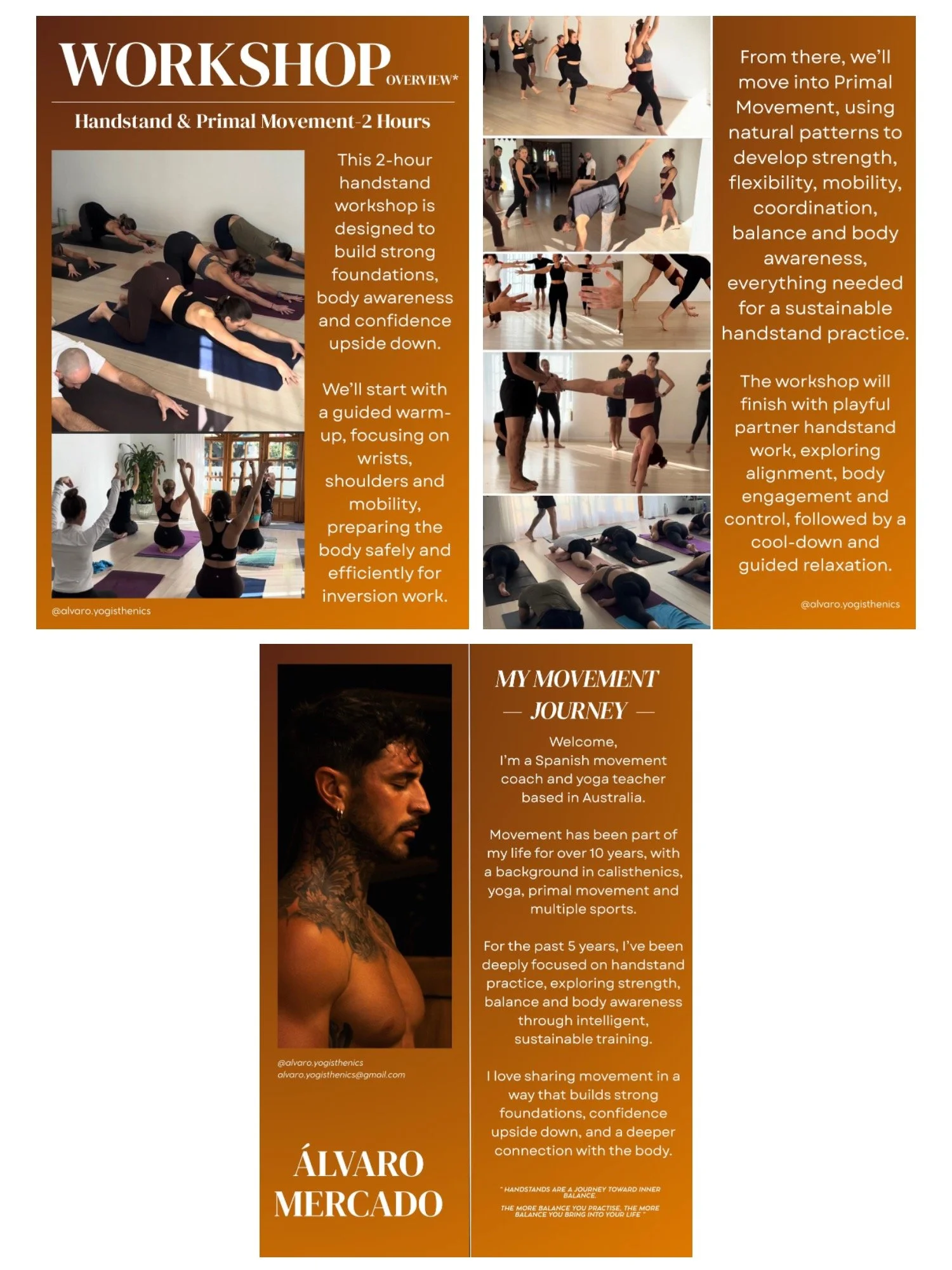 Handstand workshop at Manumission Yoga