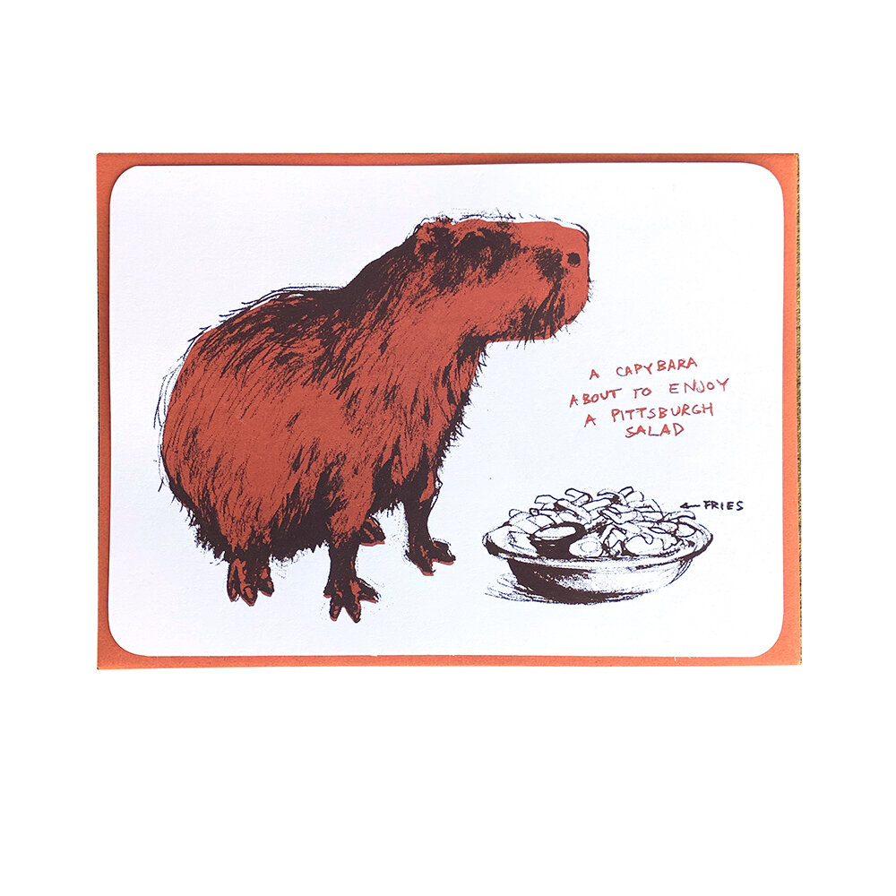 Pittsburgh Capybara Card