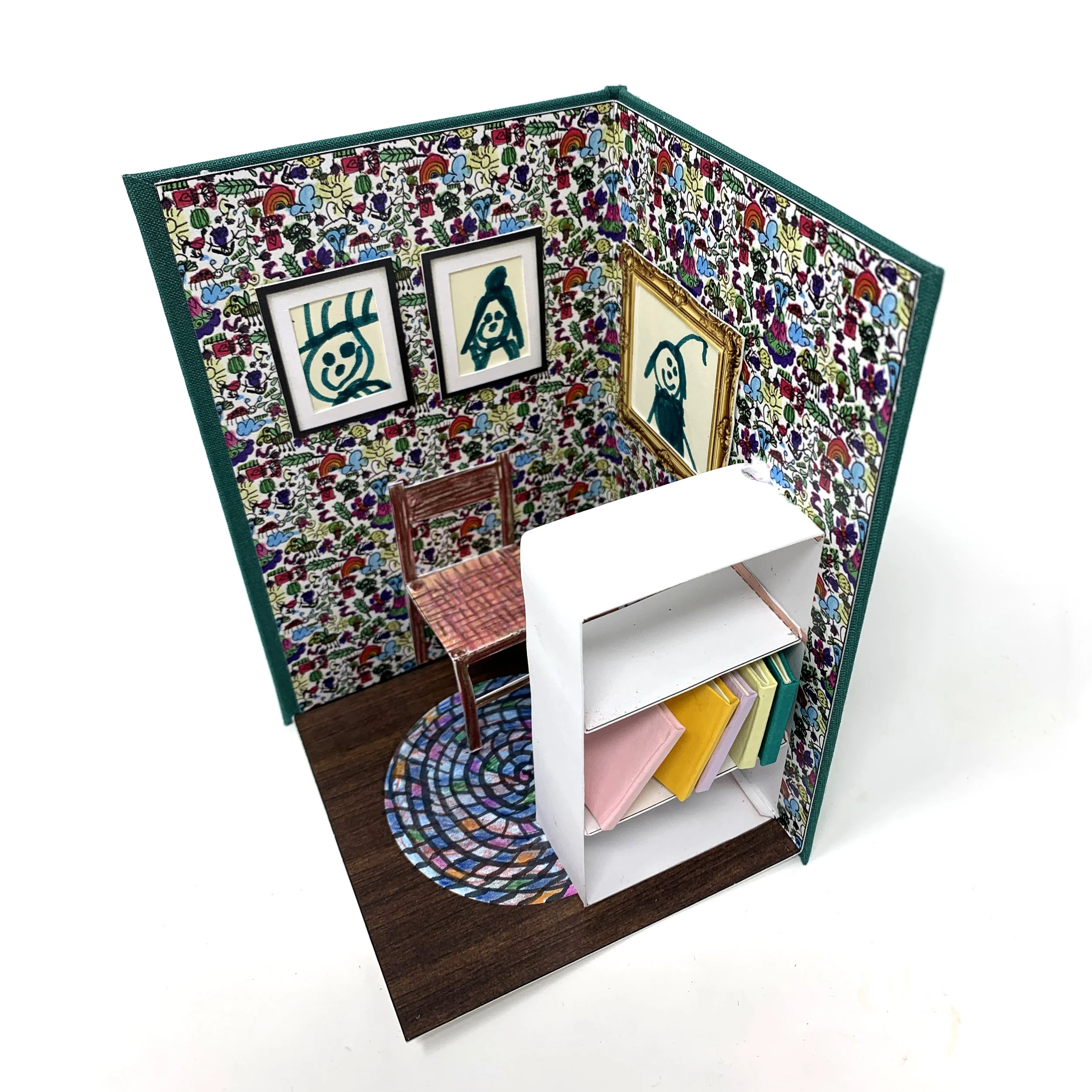 Book Nook Pop Up Book Template and Tutorial