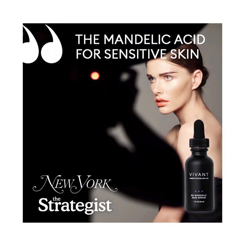 Our @vivantskincare Mandelic Acid is back in stock! One of the reasons I really love suggesting Mandelic Acid for at home use is: IT WORKS! Mandelic Acid is gentle on all skin types but is a real power hitter! It&rsquo;s great for both aging and acne