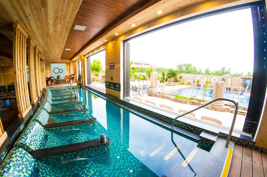 Experience the blissfulness of hydrotherapy in their four season grand spa pools, each jet targets different pressure points throughout the body, increasing circulation and digestion, while soothing any muscle aches, strengthening the immune system and even facilitating weight loss. 