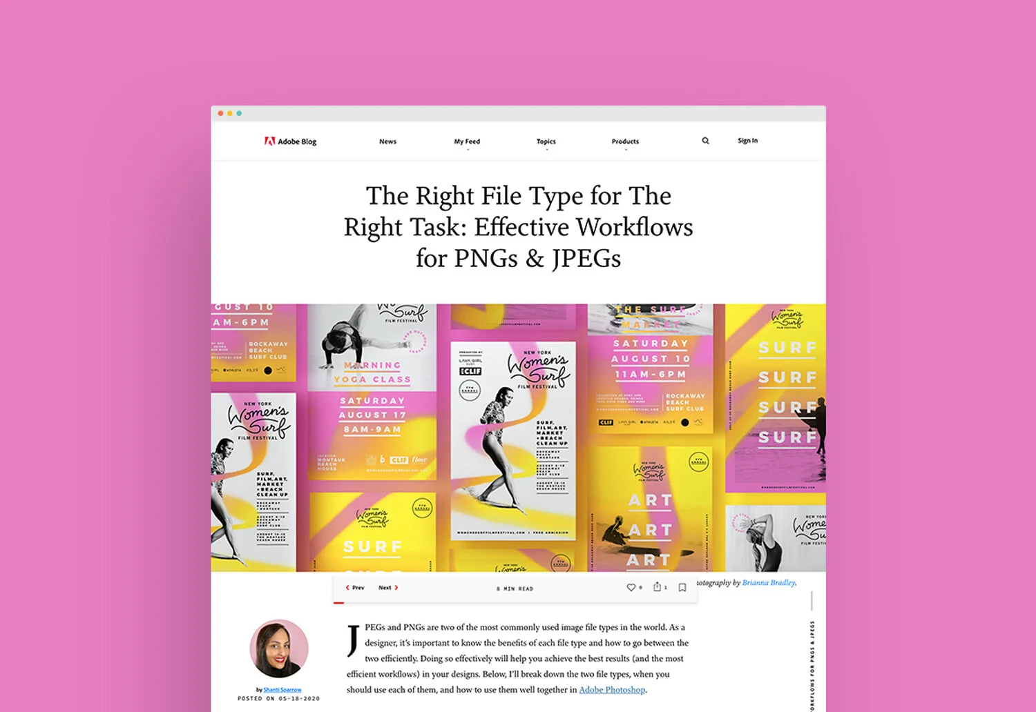Article: Adobe Blog // The Right File Type for The Right Task: Effective Workflows for PNGs &amp; JPEGs