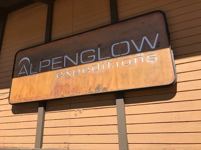 Alpenglow Expedition Sign
