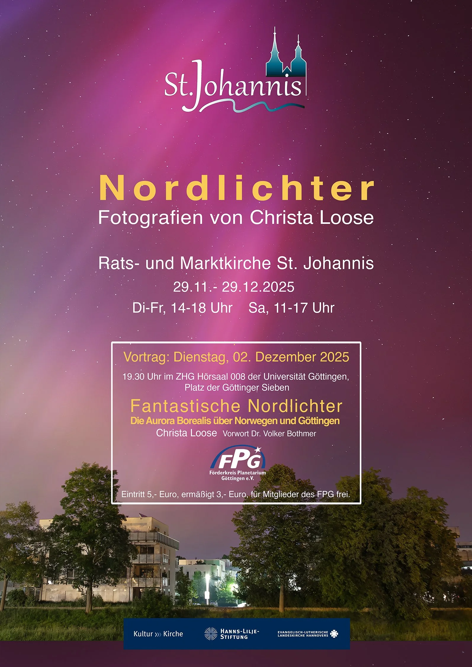   Die Ausstellung ist vom    29. November bis 29. Dezember 2025    in der    Rats- und Marktkirche St. Johannis    zu sehen (Di–Fr 14–18 Uhr, Sa 11–17 Uhr).  