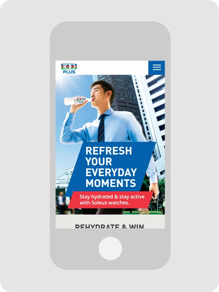 Hydrate with 100PLUS