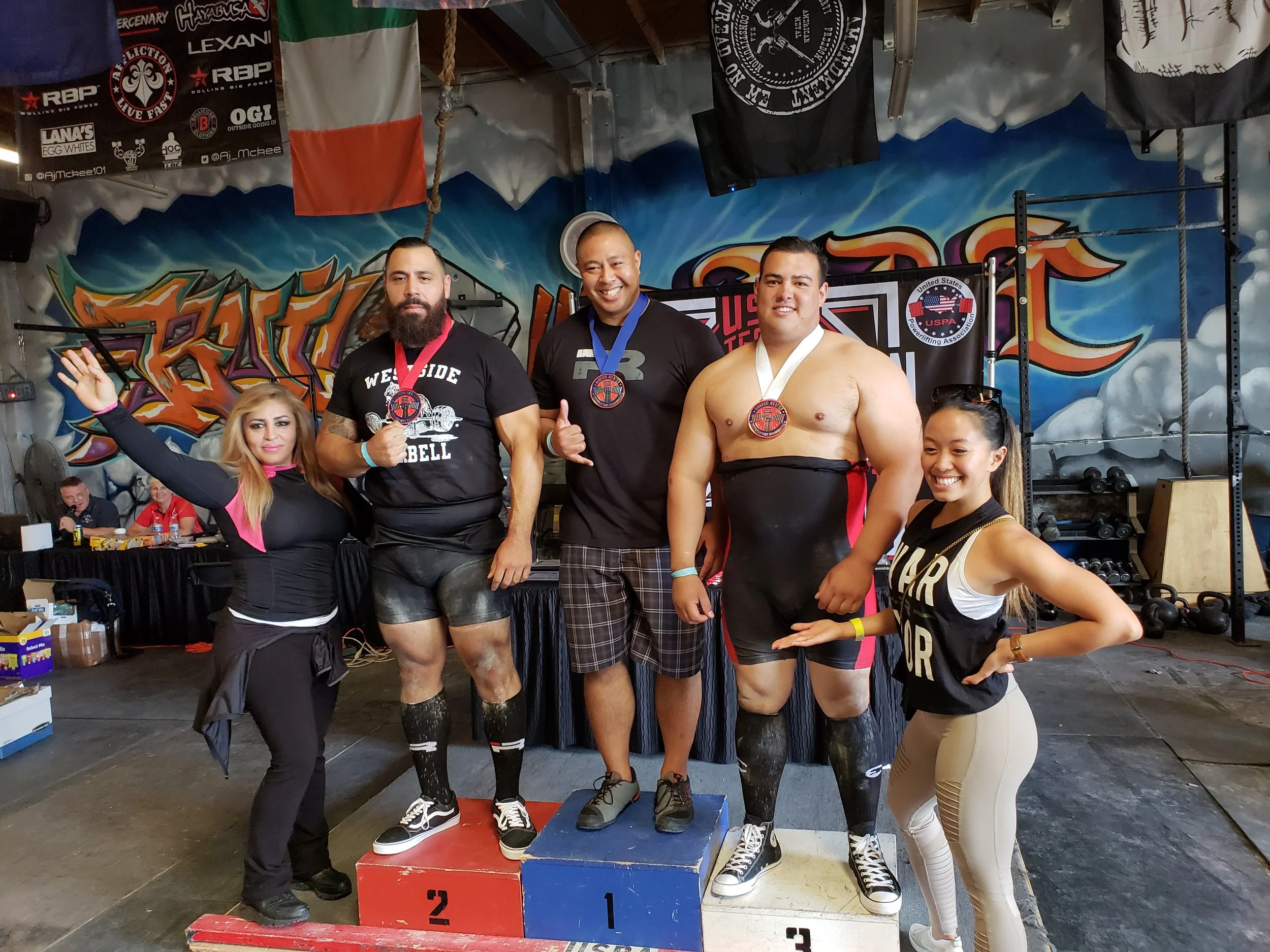 Pete 2nd and Adrian 3rd in 275 lb weight class