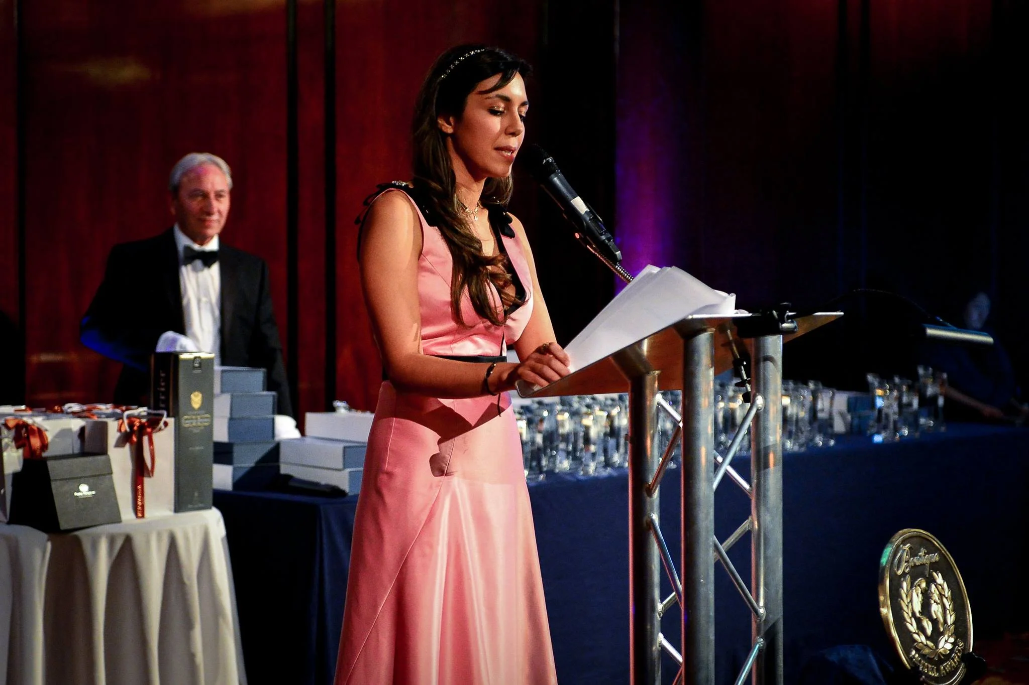 Christabel Milbanke presenting the 2016 World Boutique Hotel Awards