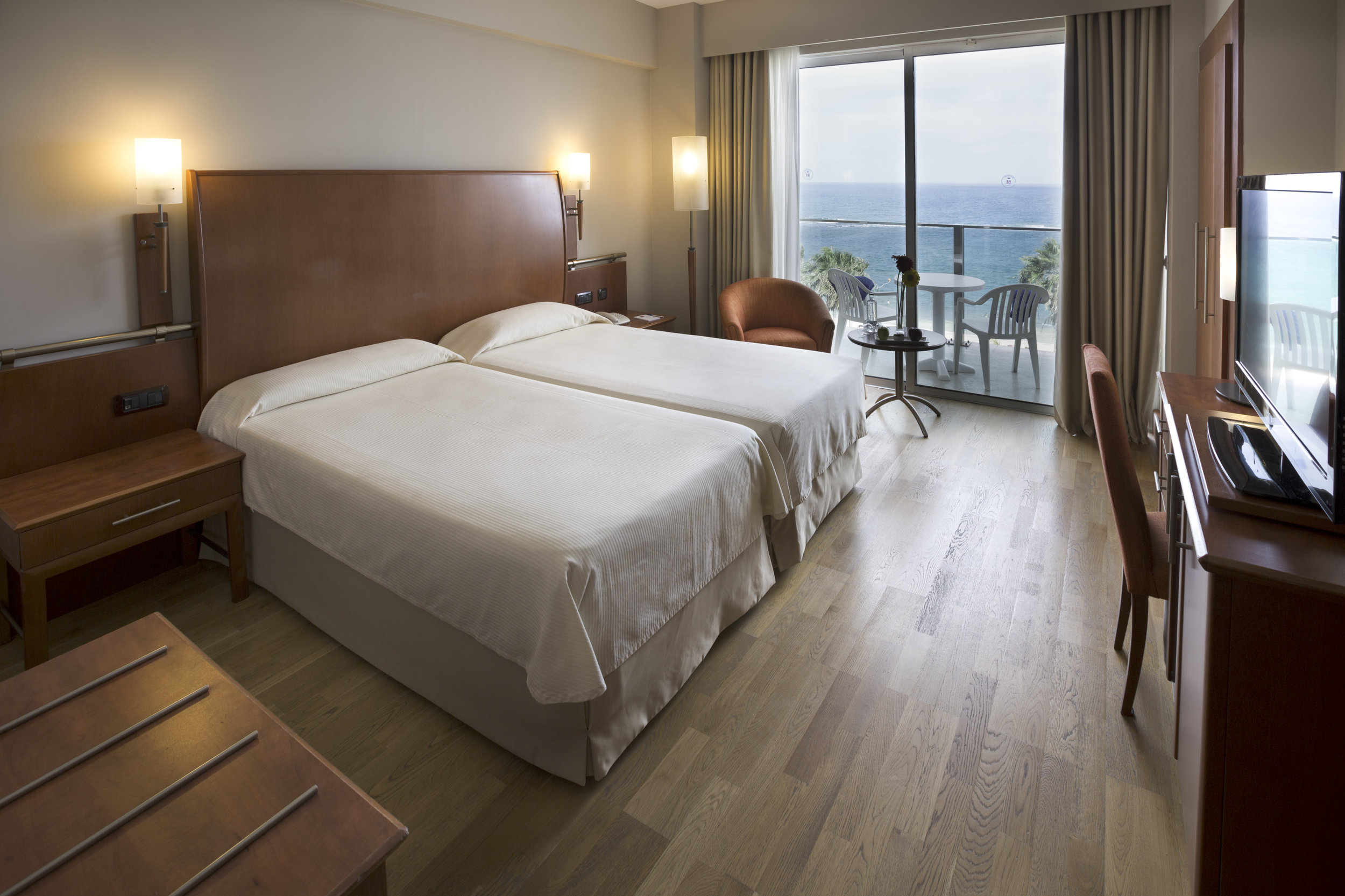 A typical suite at the Hotel Reina Isabel