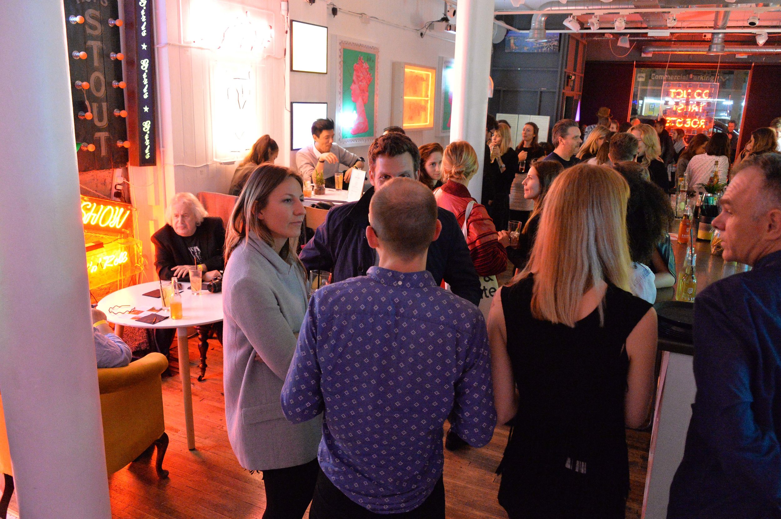 Guests at UK launch party at Lights of Soho
