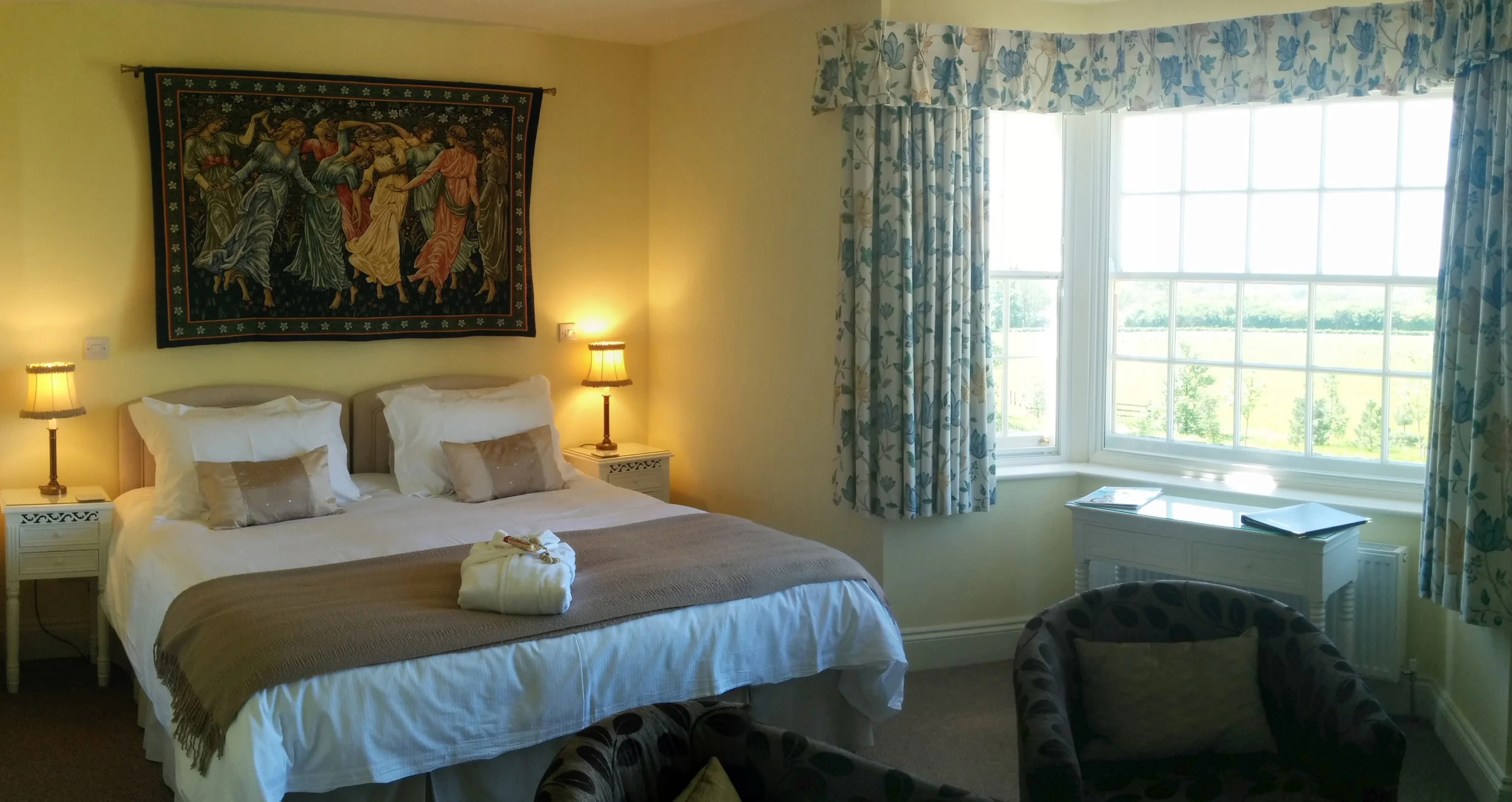 Welcoming, homely bedrooms make the perfect space to catch up on personal introspection and journal writing.