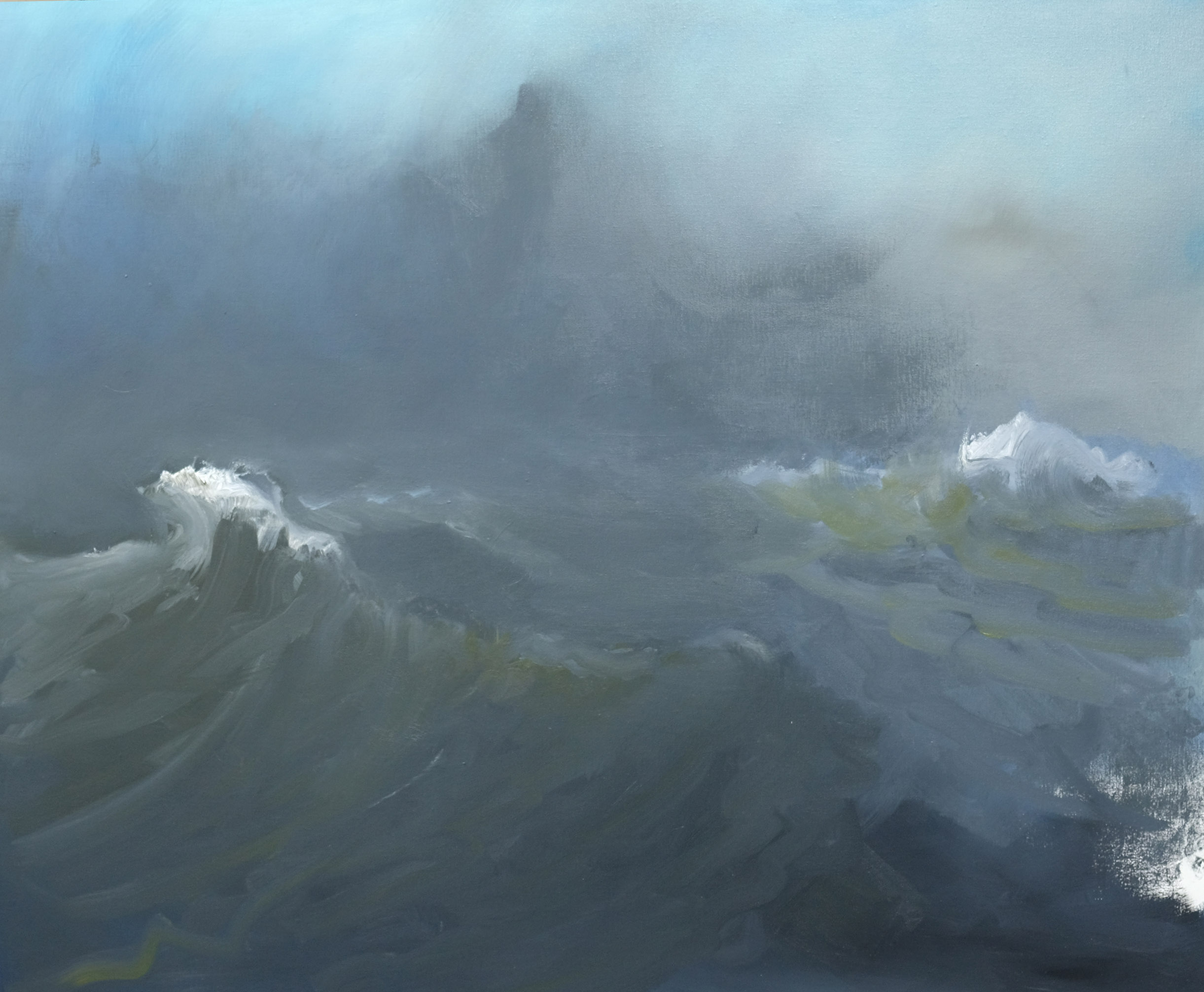 PRIMARY BLUE SEA-OIL ON CANVAS-120X100